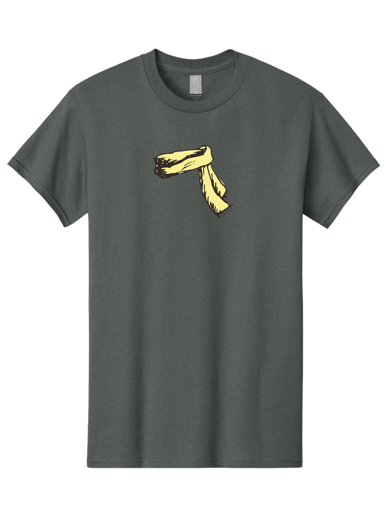 Torn-Fabric Men'S Graphic Tee, 100% Cotton, Comfortable Casual Summer Wear, Machine Washable, Yellow Scarf, Casual Fashion, Accessory, Stylish Look, Fashion Trend, Winter Wear, Clothing Accessory Aab146 3