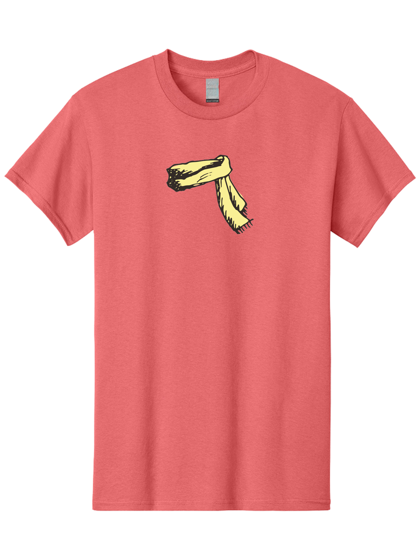 Torn-Fabric Men'S Graphic Tee, 100% Cotton, Comfortable Casual Summer Wear, Machine Washable, Yellow Scarf, Casual Fashion, Accessory, Stylish Look, Fashion Trend, Winter Wear, Clothing Accessory Aab146 5