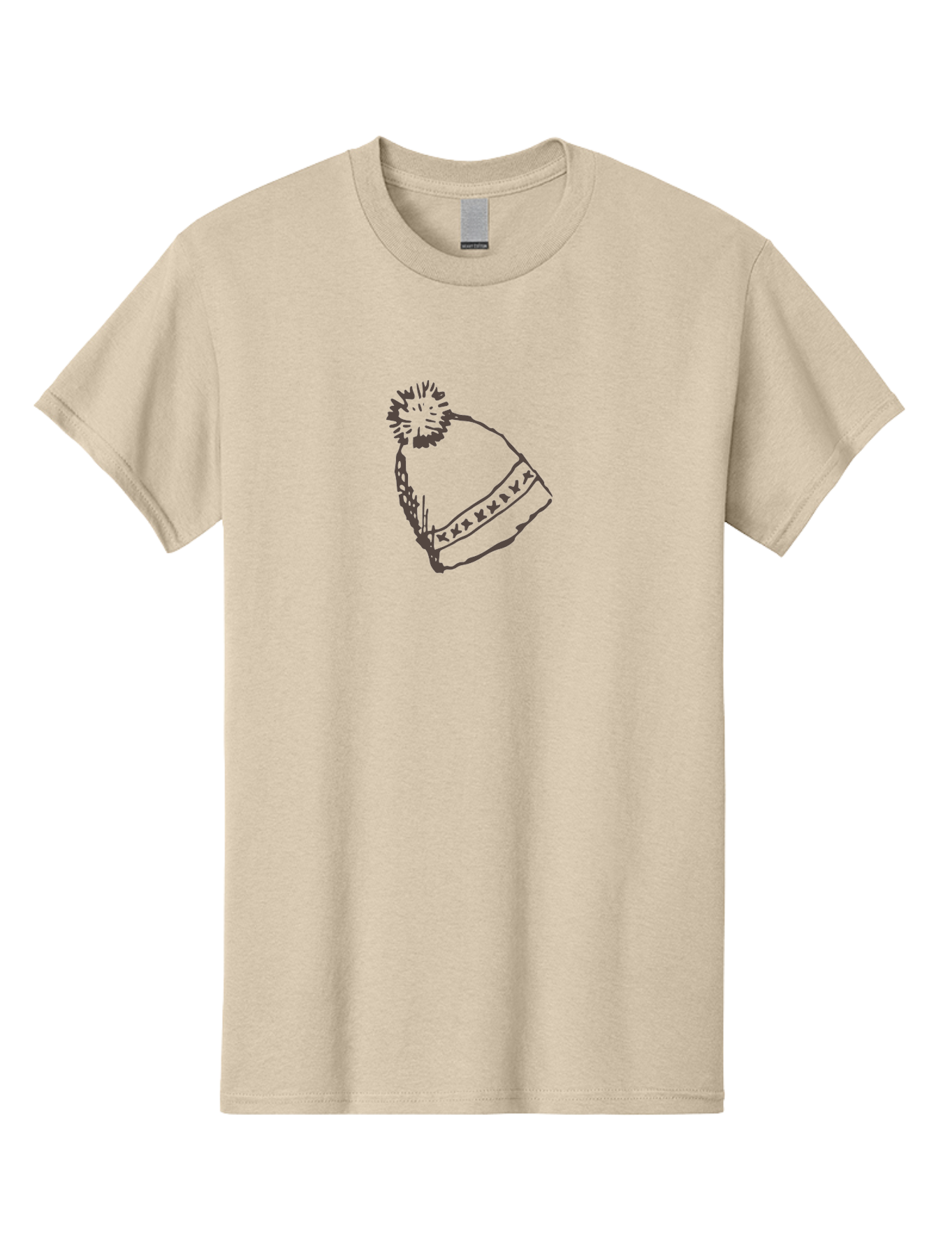 Winter-Beanie Men'S Graphic Tee, 100% Cotton, Comfortable Casual Summer Wear, Machine Washable, Winter Fashion, Beanie Hat, Knit Hat, Pom-Pom, Winter Accessories, Cold Weather Gear, Hat With Cuff, Festive Clothing, Casual Wear, Aab169 21