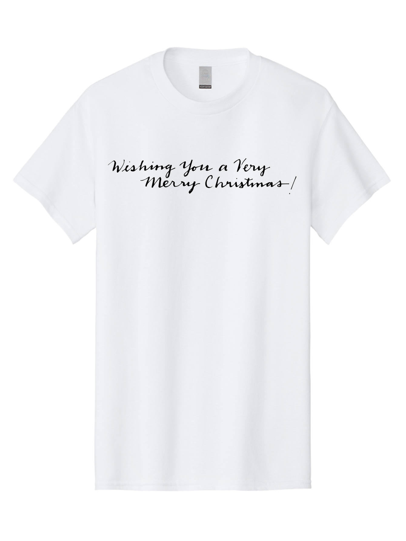 Wishing-You-A-Very-Merry-Christmas-1 Men'S Graphic Tee, 100% Cotton, Comfortable Casual Summer Wear, Machine Washable, Christmas Greeting, Festive Wishes, Holiday Message, Merry Christmas, Seasonal Greetings, Christmas Card Message, Black Text Aab172 13
