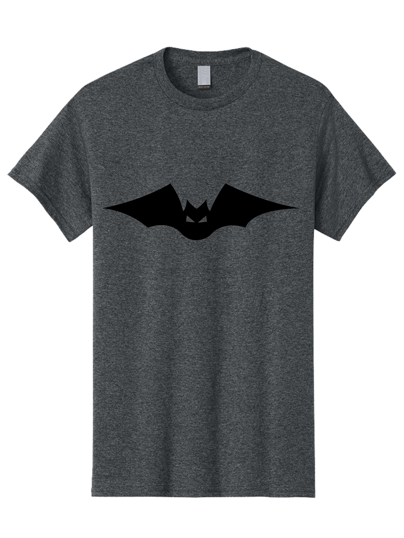 Bat-Icon Men'S Graphic Tee, 100% Cotton, Comfortable Casual Summer Wear, Machine Washable, Black Bat Silhouette, Flying Bat, Bat Wings, Spooky Atmosphere, Halloween Symbol, Gothic Icon, Mysterious Creature Aab191 7