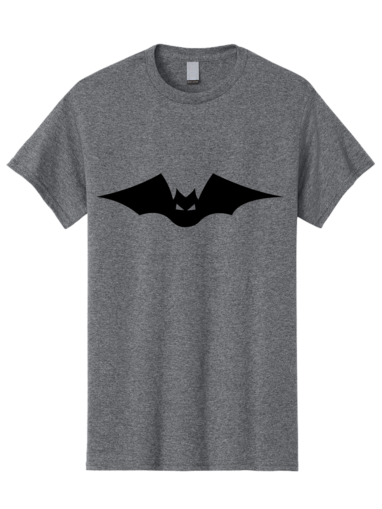 Bat-Icon Men'S Graphic Tee, 100% Cotton, Comfortable Casual Summer Wear, Machine Washable, Black Bat Silhouette, Flying Bat, Bat Wings, Spooky Atmosphere, Halloween Symbol, Gothic Icon, Mysterious Creature Aab191 13
