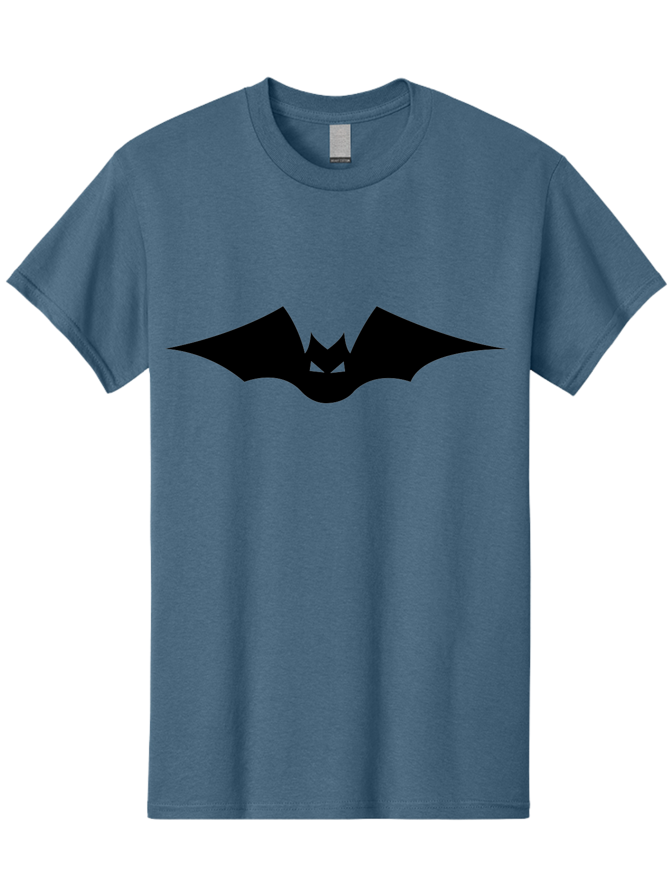 Bat-Icon Men'S Graphic Tee, 100% Cotton, Comfortable Casual Summer Wear, Machine Washable, Black Bat Silhouette, Flying Bat, Bat Wings, Spooky Atmosphere, Halloween Symbol, Gothic Icon, Mysterious Creature Aab191 3