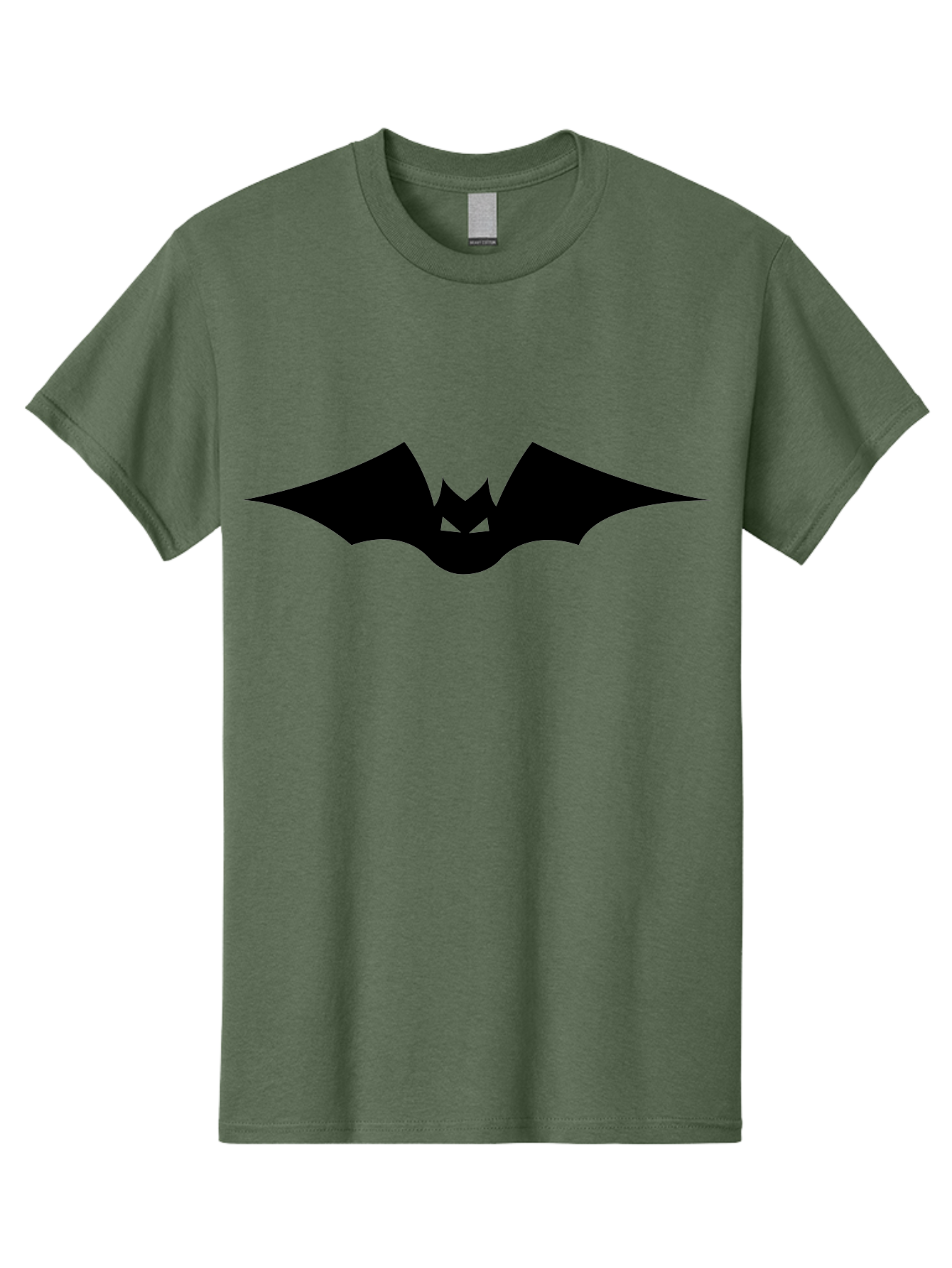 Bat-Icon Men'S Graphic Tee, 100% Cotton, Comfortable Casual Summer Wear, Machine Washable, Black Bat Silhouette, Flying Bat, Bat Wings, Spooky Atmosphere, Halloween Symbol, Gothic Icon, Mysterious Creature Aab191 19