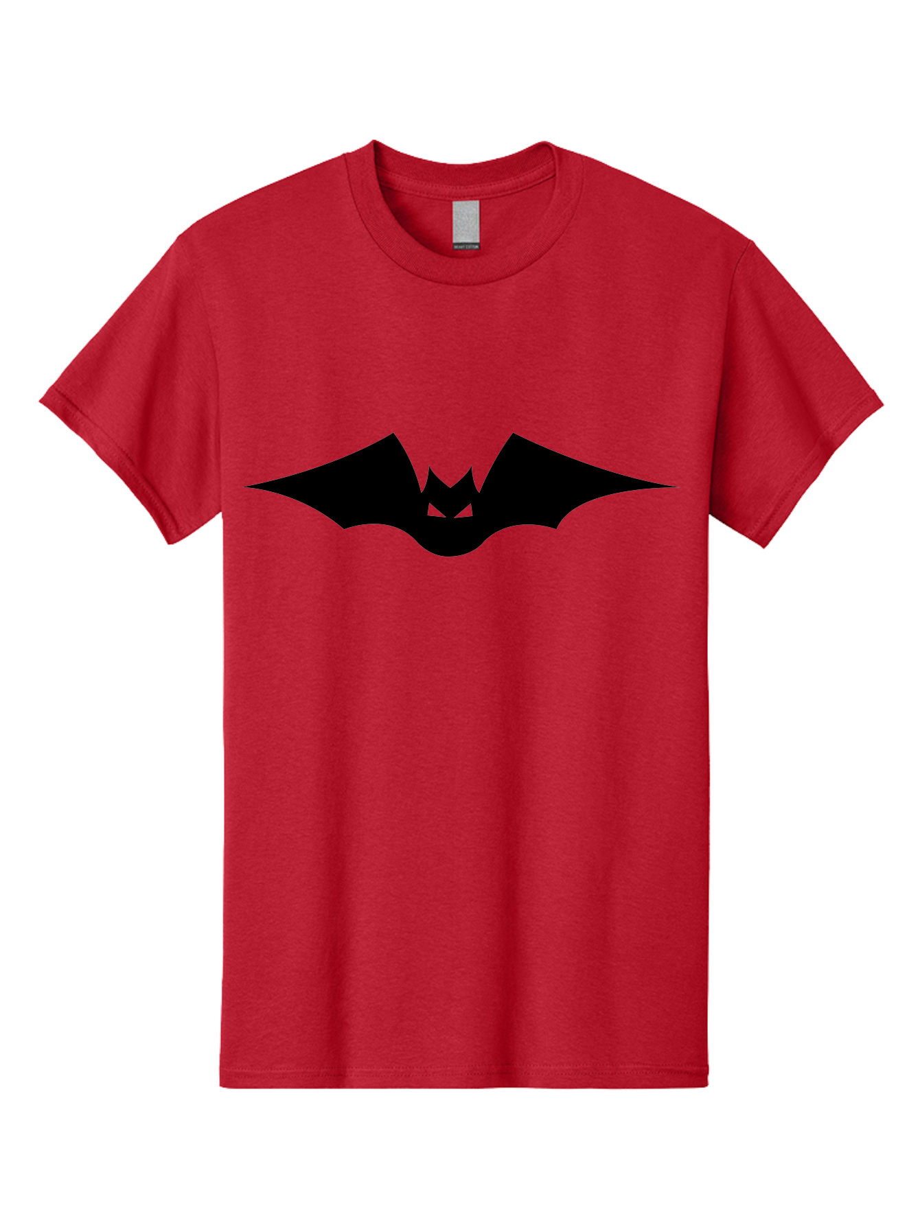 Bat-Icon Men'S Graphic Tee, 100% Cotton, Comfortable Casual Summer Wear, Machine Washable, Black Bat Silhouette, Flying Bat, Bat Wings, Spooky Atmosphere, Halloween Symbol, Gothic Icon, Mysterious Creature Aab191 23
