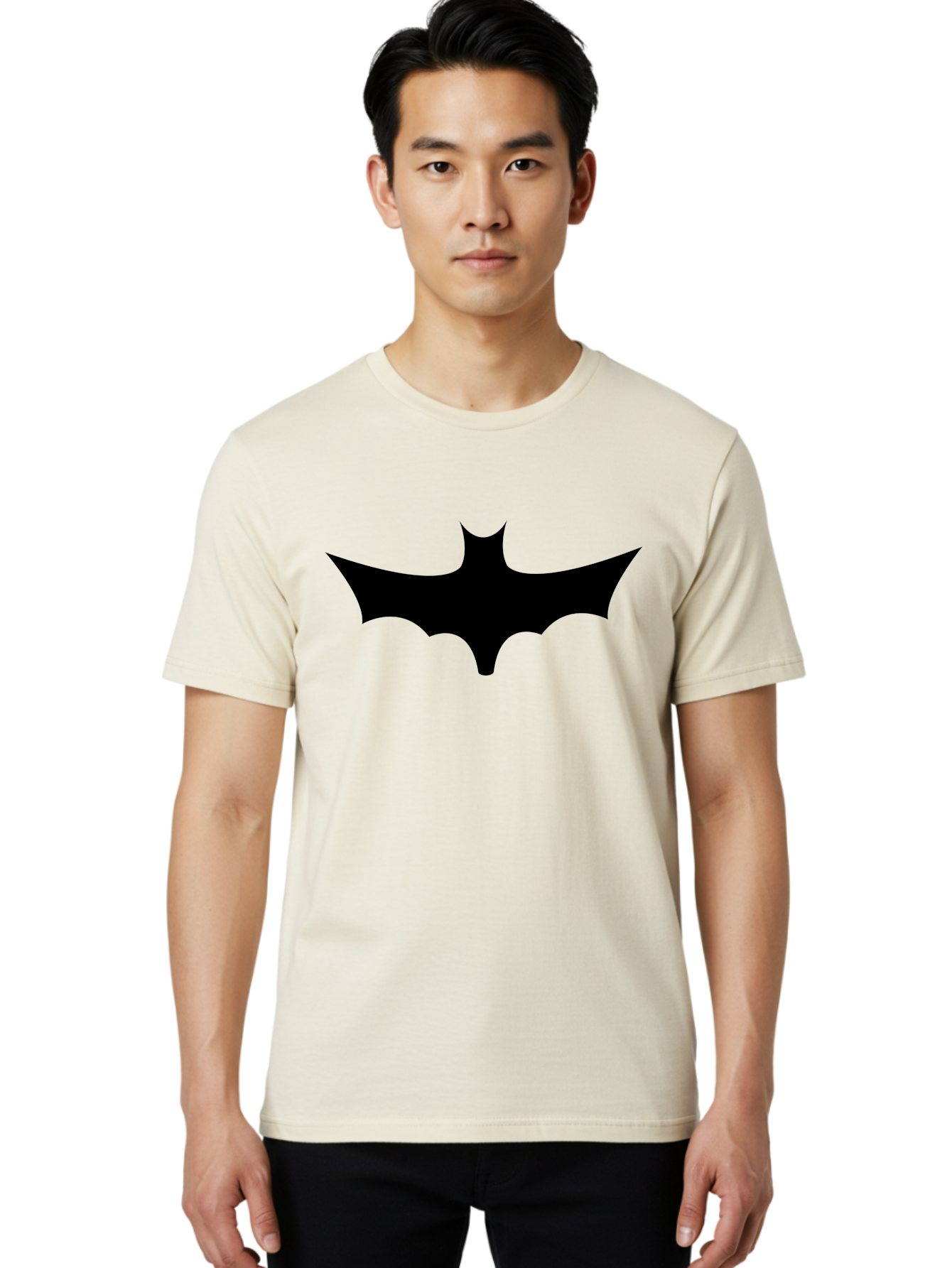 Batman-Logo-1 Men'S Graphic Tee, 100% Cotton, Comfortable Casual Summer Wear, Machine Washable, Batman Symbol, Superhero Logo, Dark Knight Emblem, Gotham City Icon, Comic Book Character, Bat Wings, Black Silhouette, Pop Culture Symbol Aab192 30