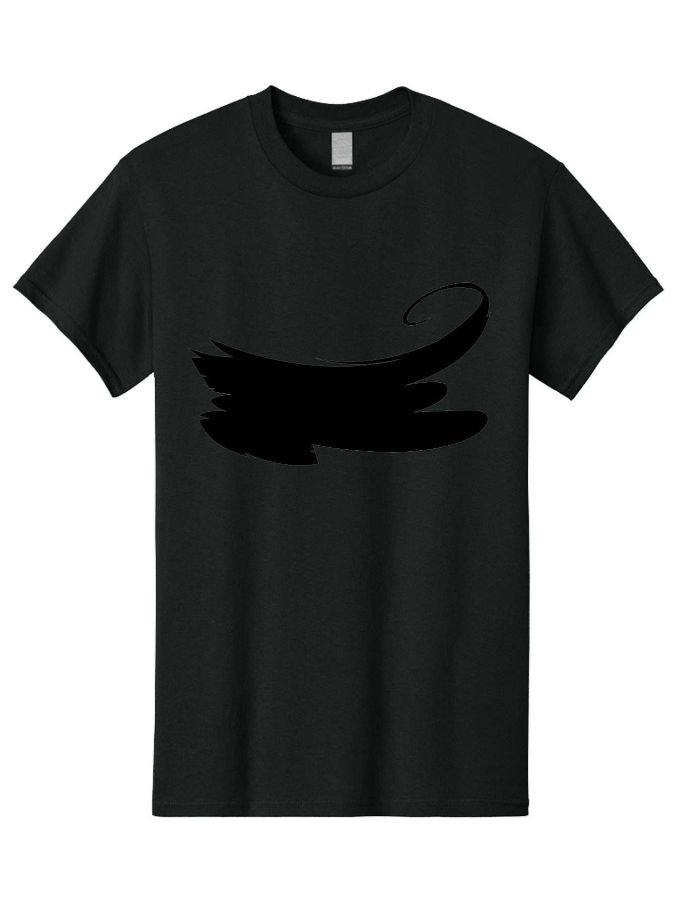 Bird-Silhouette Men'S Graphic Tee, 100% Cotton, Comfortable Casual Summer Wear, Machine Washable, Stylized Wing, Abstract Design, Minimalist Art, Black Silhouette, Freedom Symbol, Elegance, Simple Graphics, Symbolic Representation Aab200 5