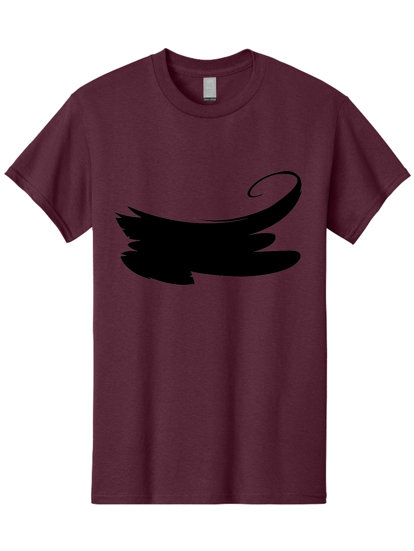 Bird-Silhouette Men'S Graphic Tee, 100% Cotton, Comfortable Casual Summer Wear, Machine Washable, Stylized Wing, Abstract Design, Minimalist Art, Black Silhouette, Freedom Symbol, Elegance, Simple Graphics, Symbolic Representation Aab200 15