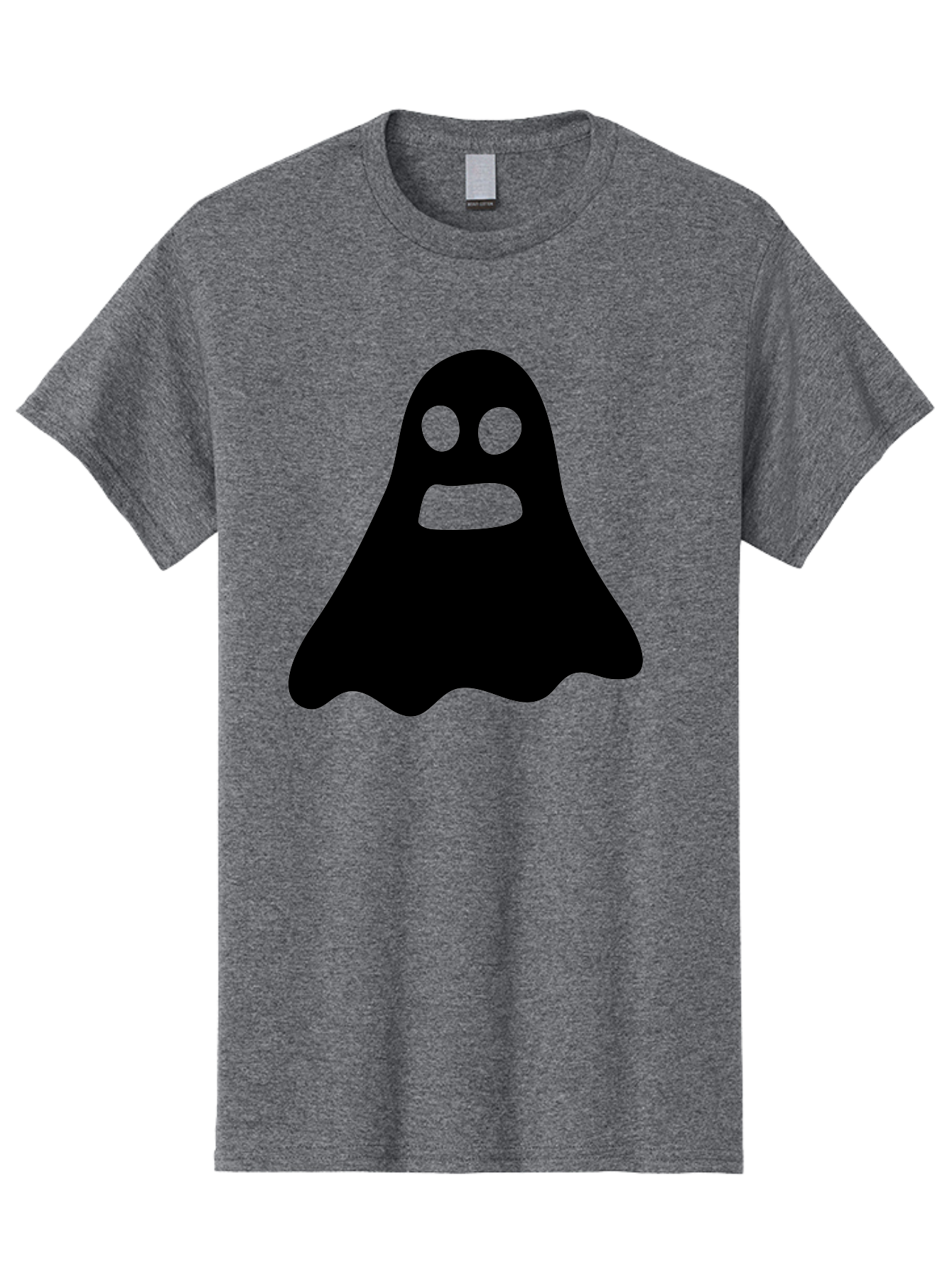 Ghost Men'S Graphic Tee, 100% Cotton, Comfortable Casual Summer Wear, Machine Washable, Ghost Character, Cartoon Style, Spooky Atmosphere, Simple Design, Bold Silhouette, Creepy Face, Halloween Theme, Paranormal Activity Aab218 9