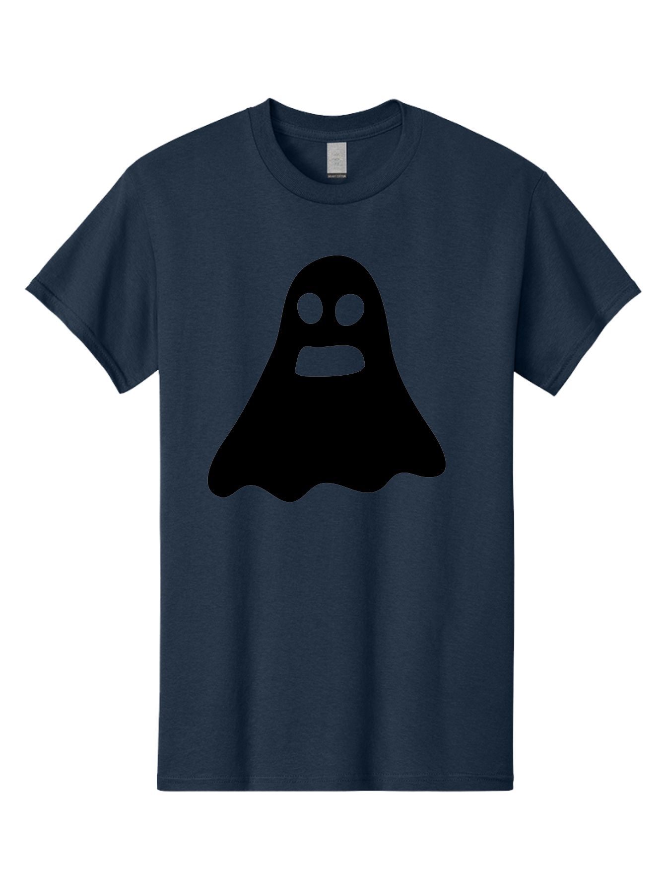 Ghost Men'S Graphic Tee, 100% Cotton, Comfortable Casual Summer Wear, Machine Washable, Ghost Character, Cartoon Style, Spooky Atmosphere, Simple Design, Bold Silhouette, Creepy Face, Halloween Theme, Paranormal Activity Aab218 19