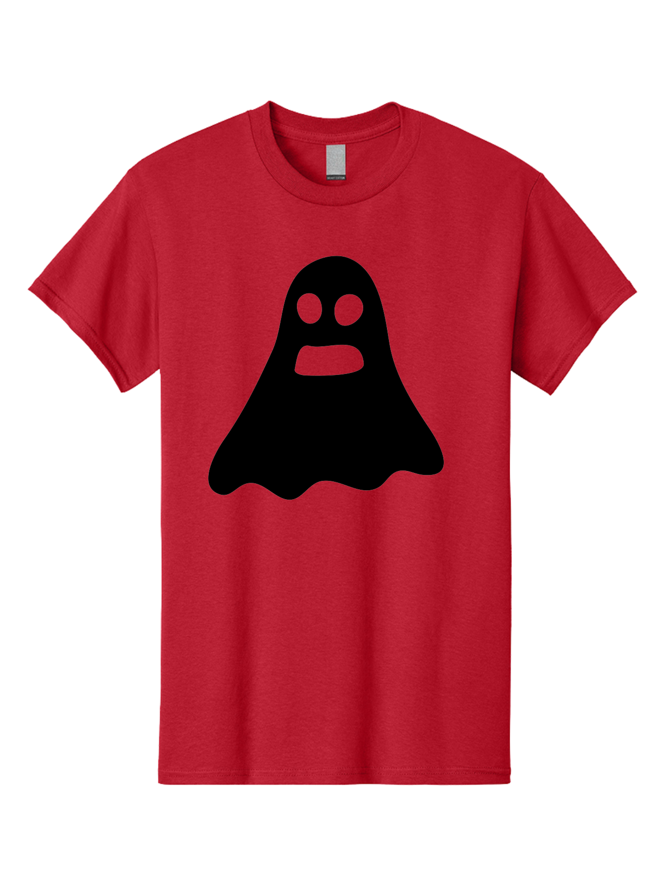 Ghost Men'S Graphic Tee, 100% Cotton, Comfortable Casual Summer Wear, Machine Washable, Ghost Character, Cartoon Style, Spooky Atmosphere, Simple Design, Bold Silhouette, Creepy Face, Halloween Theme, Paranormal Activity Aab218 23