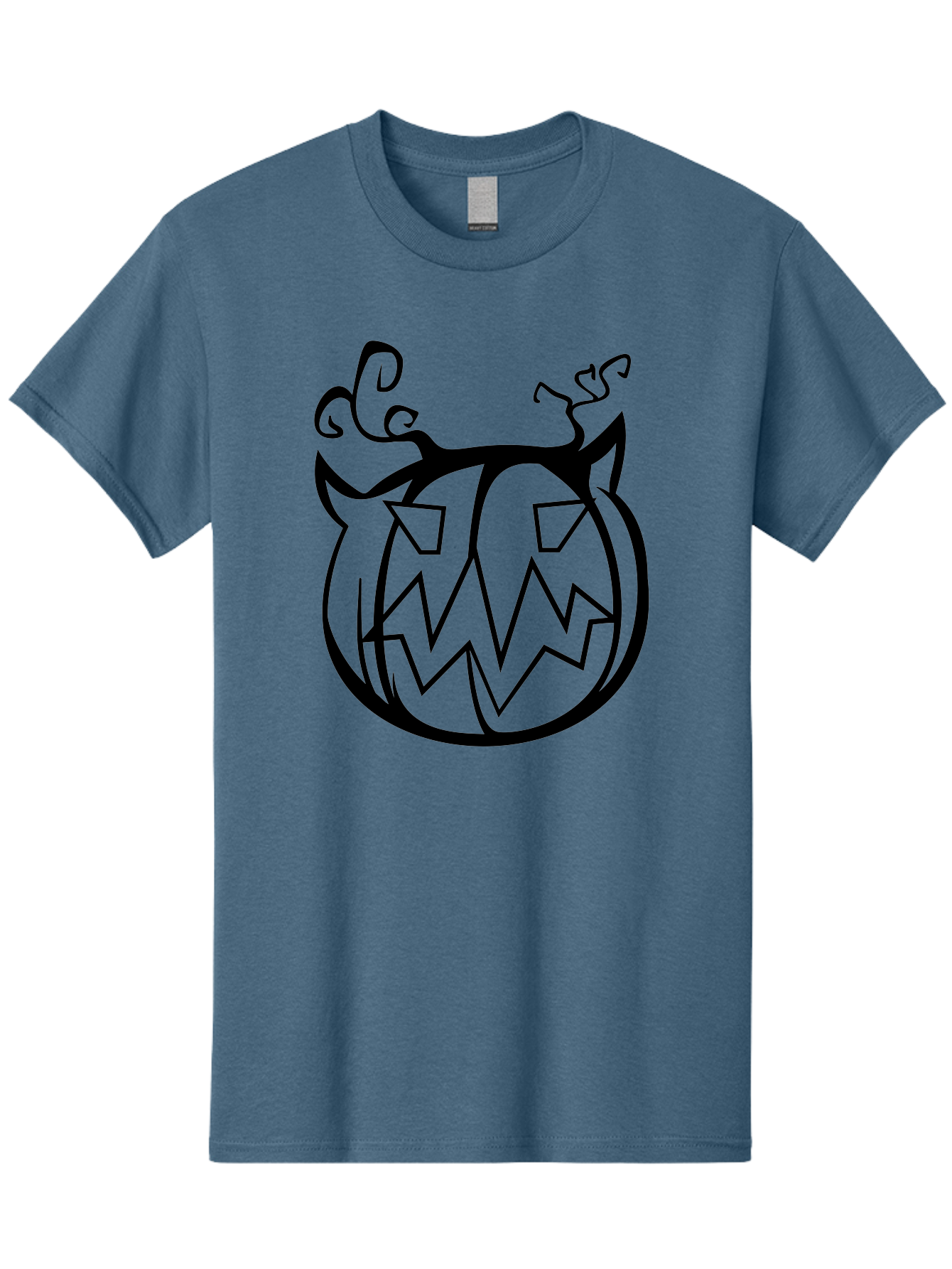 Jack-O-Lantern-1 Men'S Graphic Tee, 100% Cotton, Comfortable Casual Summer Wear, Machine Washable, Halloween Pumpkin, Jack O Lantern, Spooky Face, Cartoon Illustration, Creepy Eyes, Fall Season, Autumn Decor, Festive Design, Black Outline Aab228 11
