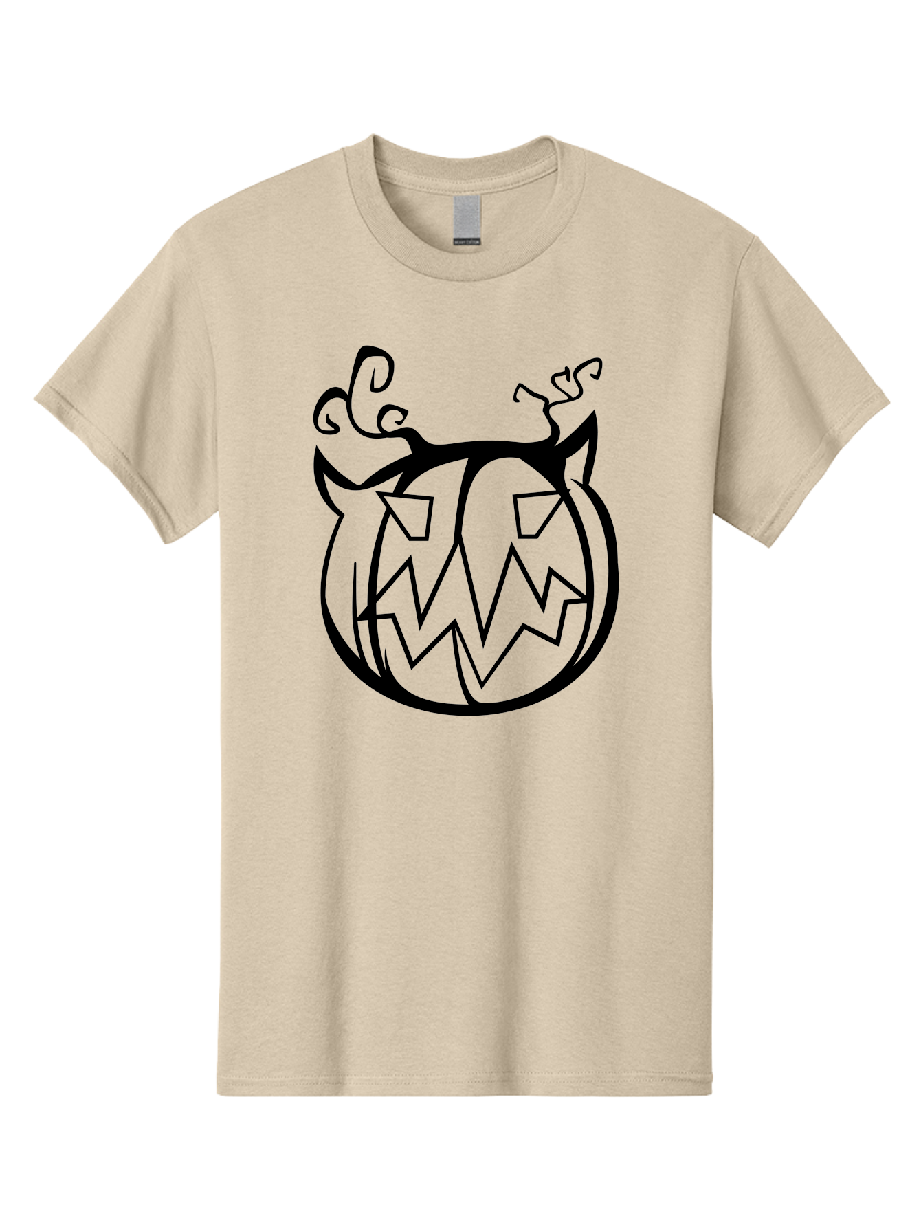 Jack-O-Lantern-1 Men'S Graphic Tee, 100% Cotton, Comfortable Casual Summer Wear, Machine Washable, Halloween Pumpkin, Jack O Lantern, Spooky Face, Cartoon Illustration, Creepy Eyes, Fall Season, Autumn Decor, Festive Design, Black Outline Aab228 27