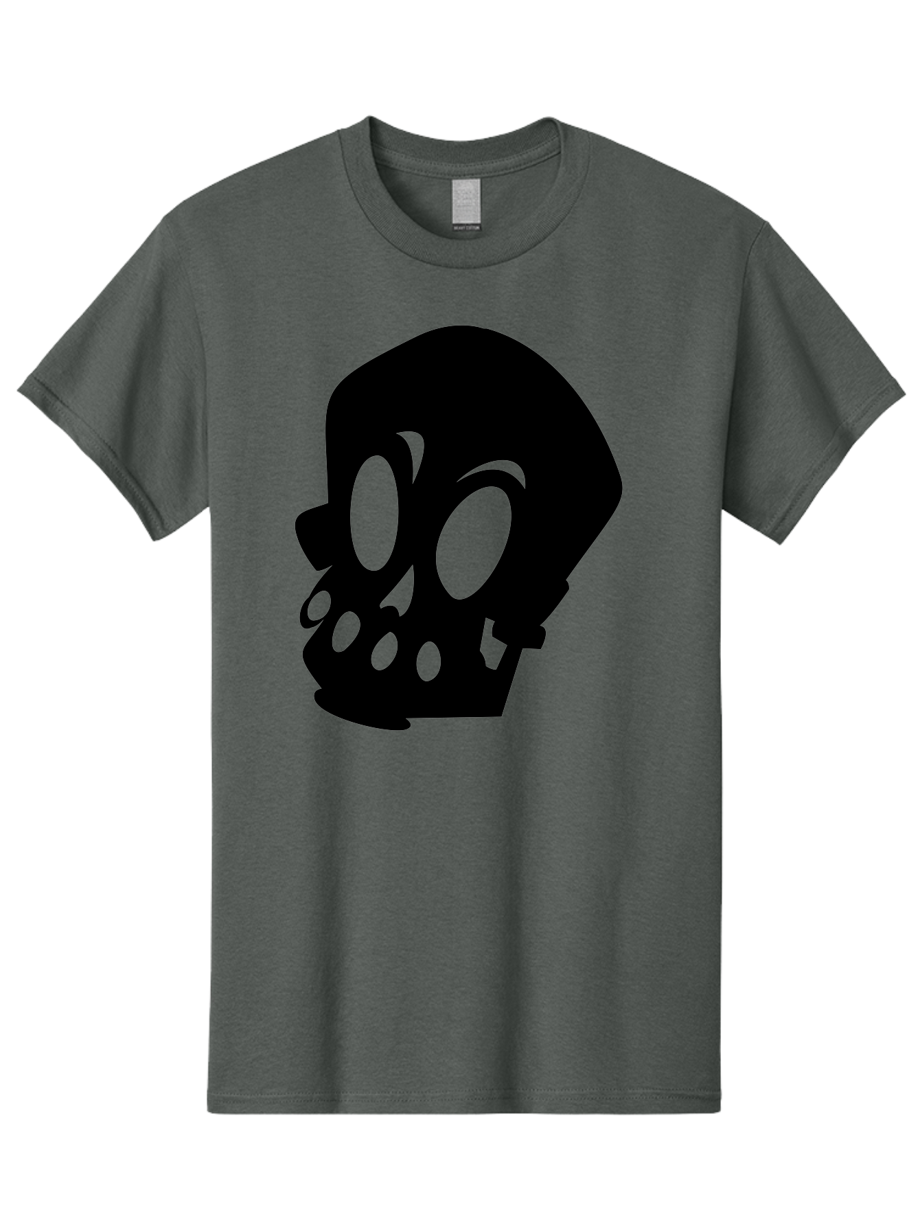 Skull Men'S Graphic Tee, 100% Cotton, Comfortable Casual Summer Wear, Machine Washable, Human Skull, Death Symbol, Gothic Icon, Spooky Emblem, Dark Imagery, Skull Illustration, Goth Culture, Halloween Symbol, Skull Art Aab233 21