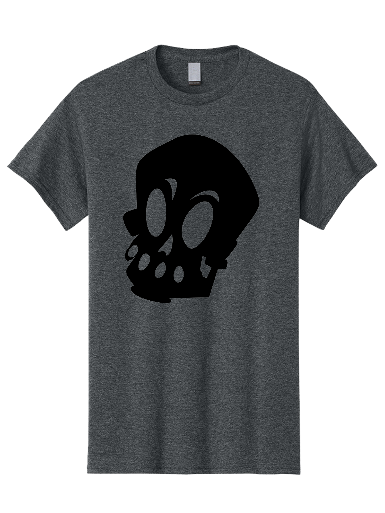 Skull Men'S Graphic Tee, 100% Cotton, Comfortable Casual Summer Wear, Machine Washable, Human Skull, Death Symbol, Gothic Icon, Spooky Emblem, Dark Imagery, Skull Illustration, Goth Culture, Halloween Symbol, Skull Art Aab233 15