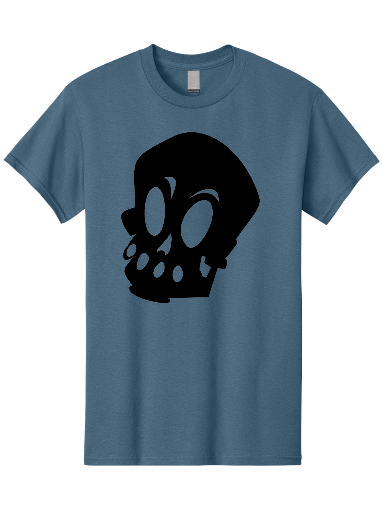 Skull Men'S Graphic Tee, 100% Cotton, Comfortable Casual Summer Wear, Machine Washable, Human Skull, Death Symbol, Gothic Icon, Spooky Emblem, Dark Imagery, Skull Illustration, Goth Culture, Halloween Symbol, Skull Art Aab233 17