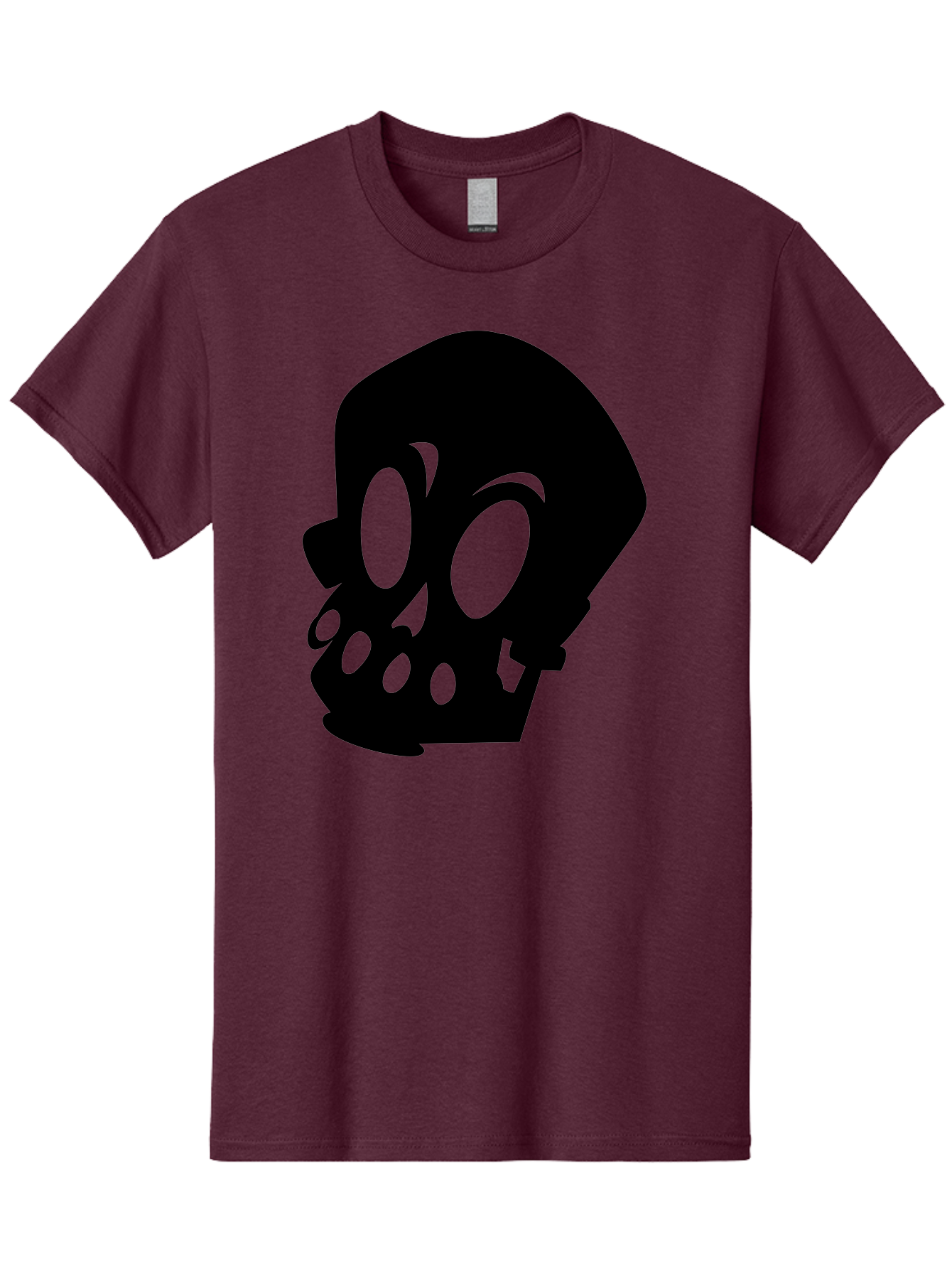 Skull Men'S Graphic Tee, 100% Cotton, Comfortable Casual Summer Wear, Machine Washable, Human Skull, Death Symbol, Gothic Icon, Spooky Emblem, Dark Imagery, Skull Illustration, Goth Culture, Halloween Symbol, Skull Art Aab233 1