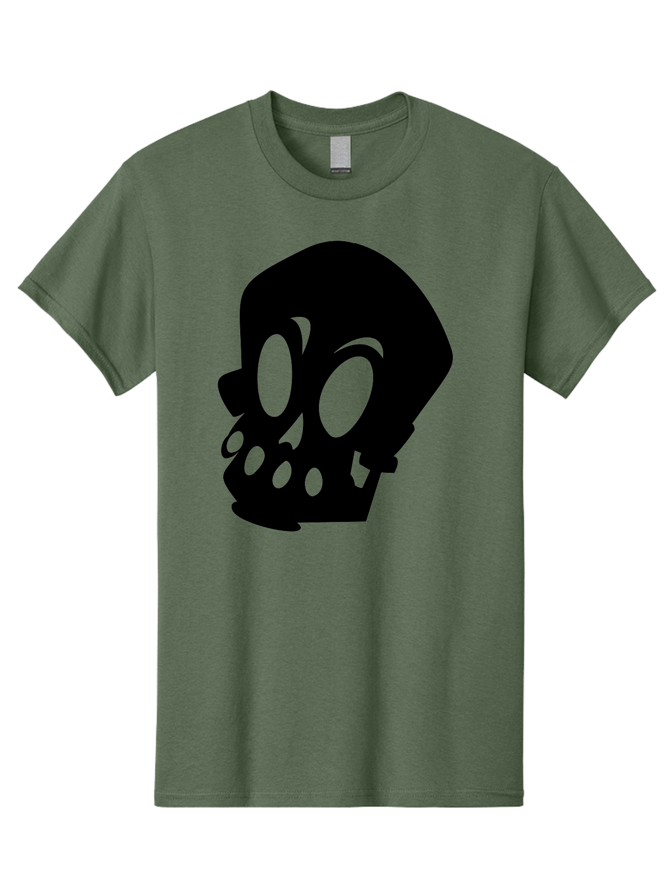 Skull Men'S Graphic Tee, 100% Cotton, Comfortable Casual Summer Wear, Machine Washable, Human Skull, Death Symbol, Gothic Icon, Spooky Emblem, Dark Imagery, Skull Illustration, Goth Culture, Halloween Symbol, Skull Art Aab233 13