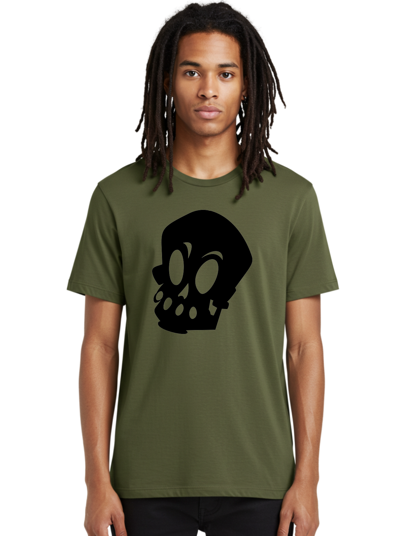 Skull Men'S Graphic Tee, 100% Cotton, Comfortable Casual Summer Wear, Machine Washable, Human Skull, Death Symbol, Gothic Icon, Spooky Emblem, Dark Imagery, Skull Illustration, Goth Culture, Halloween Symbol, Skull Art Aab233 14