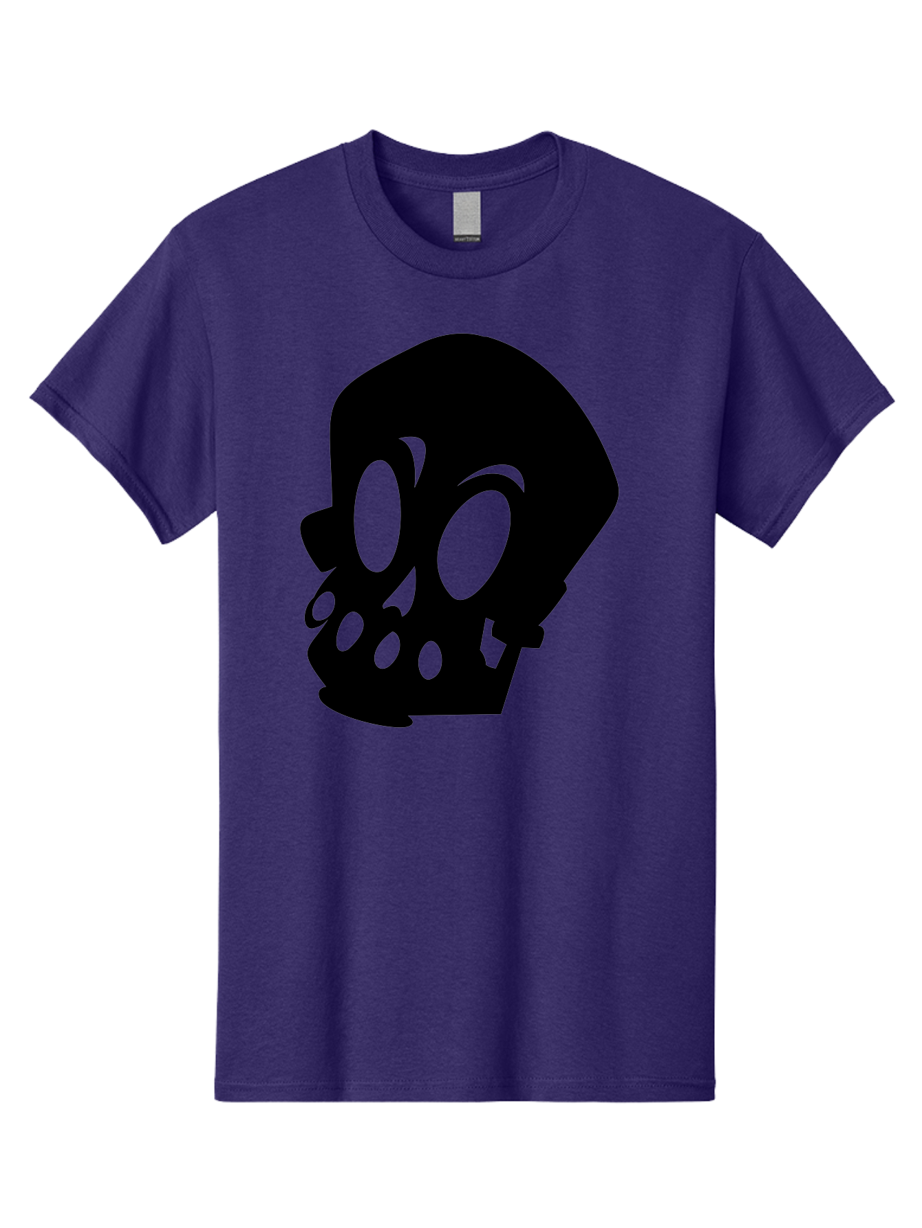 Skull Men'S Graphic Tee, 100% Cotton, Comfortable Casual Summer Wear, Machine Washable, Human Skull, Death Symbol, Gothic Icon, Spooky Emblem, Dark Imagery, Skull Illustration, Goth Culture, Halloween Symbol, Skull Art Aab233 3