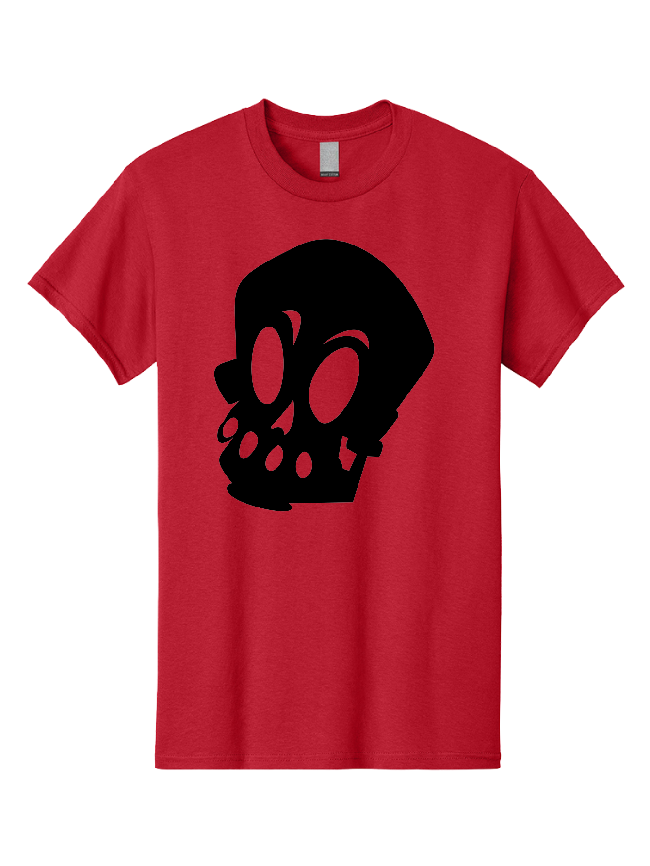 Skull Men'S Graphic Tee, 100% Cotton, Comfortable Casual Summer Wear, Machine Washable, Human Skull, Death Symbol, Gothic Icon, Spooky Emblem, Dark Imagery, Skull Illustration, Goth Culture, Halloween Symbol, Skull Art Aab233 23