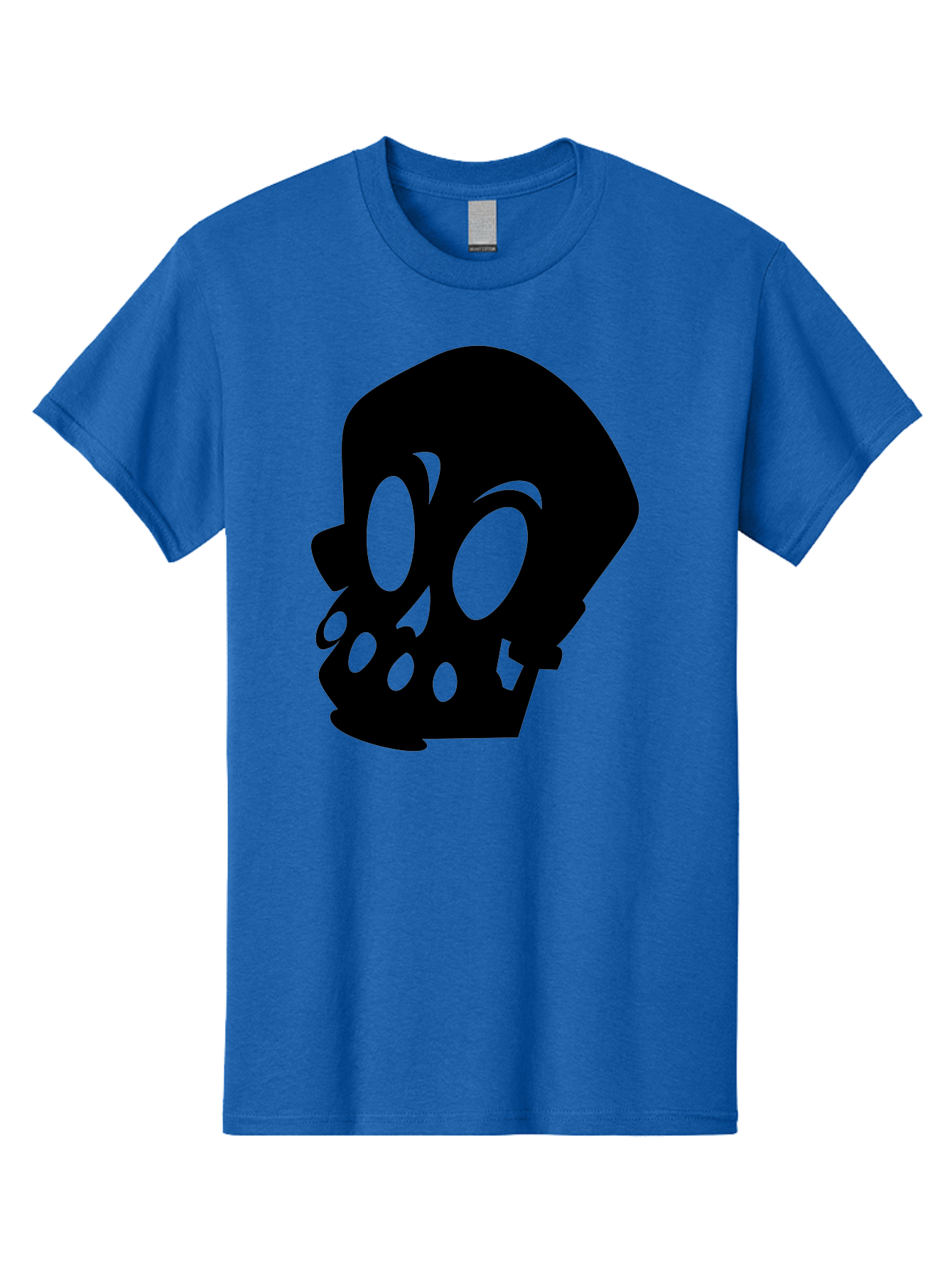 Skull Men'S Graphic Tee, 100% Cotton, Comfortable Casual Summer Wear, Machine Washable, Human Skull, Death Symbol, Gothic Icon, Spooky Emblem, Dark Imagery, Skull Illustration, Goth Culture, Halloween Symbol, Skull Art Aab233 19