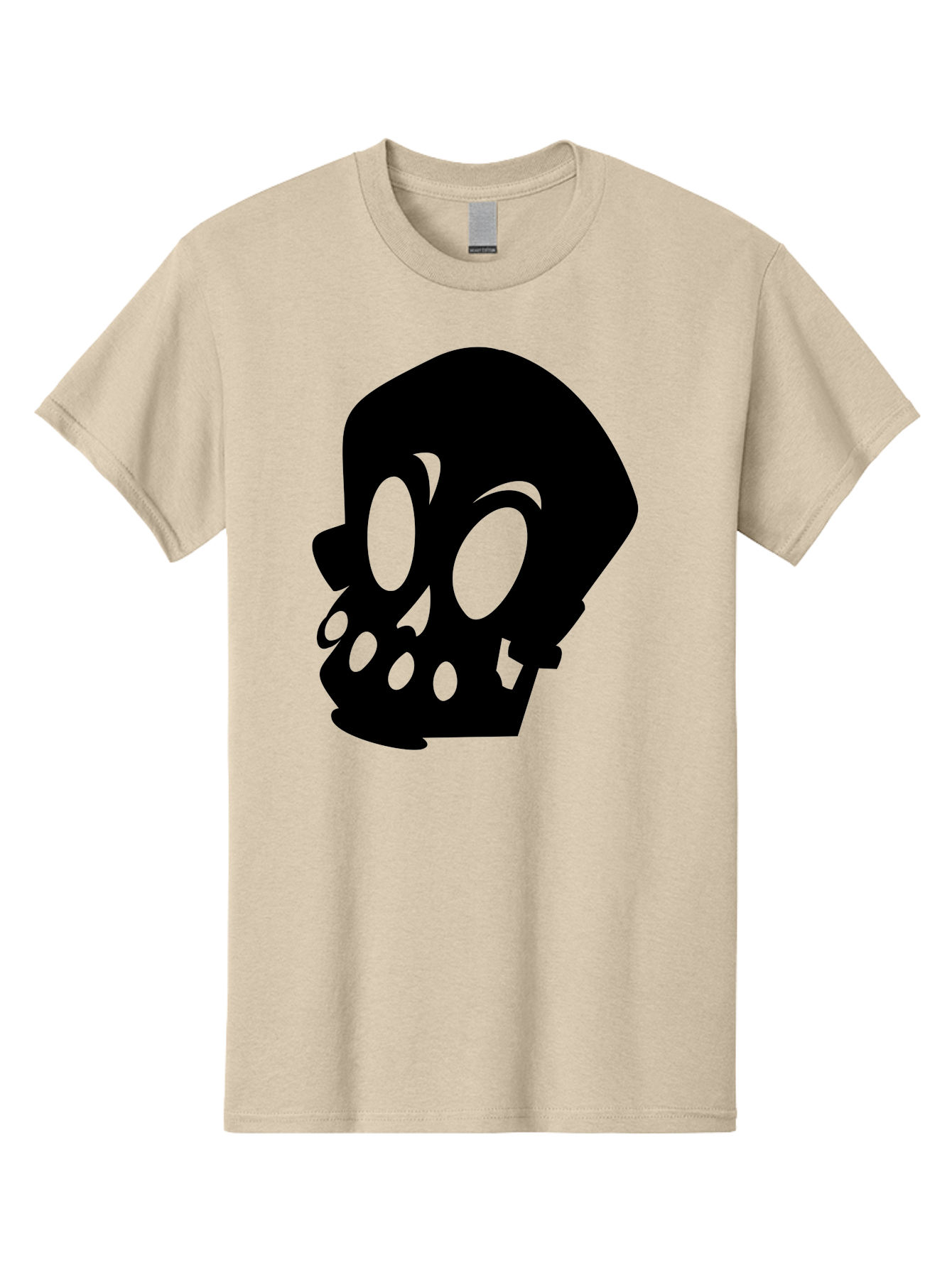 Skull Men'S Graphic Tee, 100% Cotton, Comfortable Casual Summer Wear, Machine Washable, Human Skull, Death Symbol, Gothic Icon, Spooky Emblem, Dark Imagery, Skull Illustration, Goth Culture, Halloween Symbol, Skull Art Aab233 5