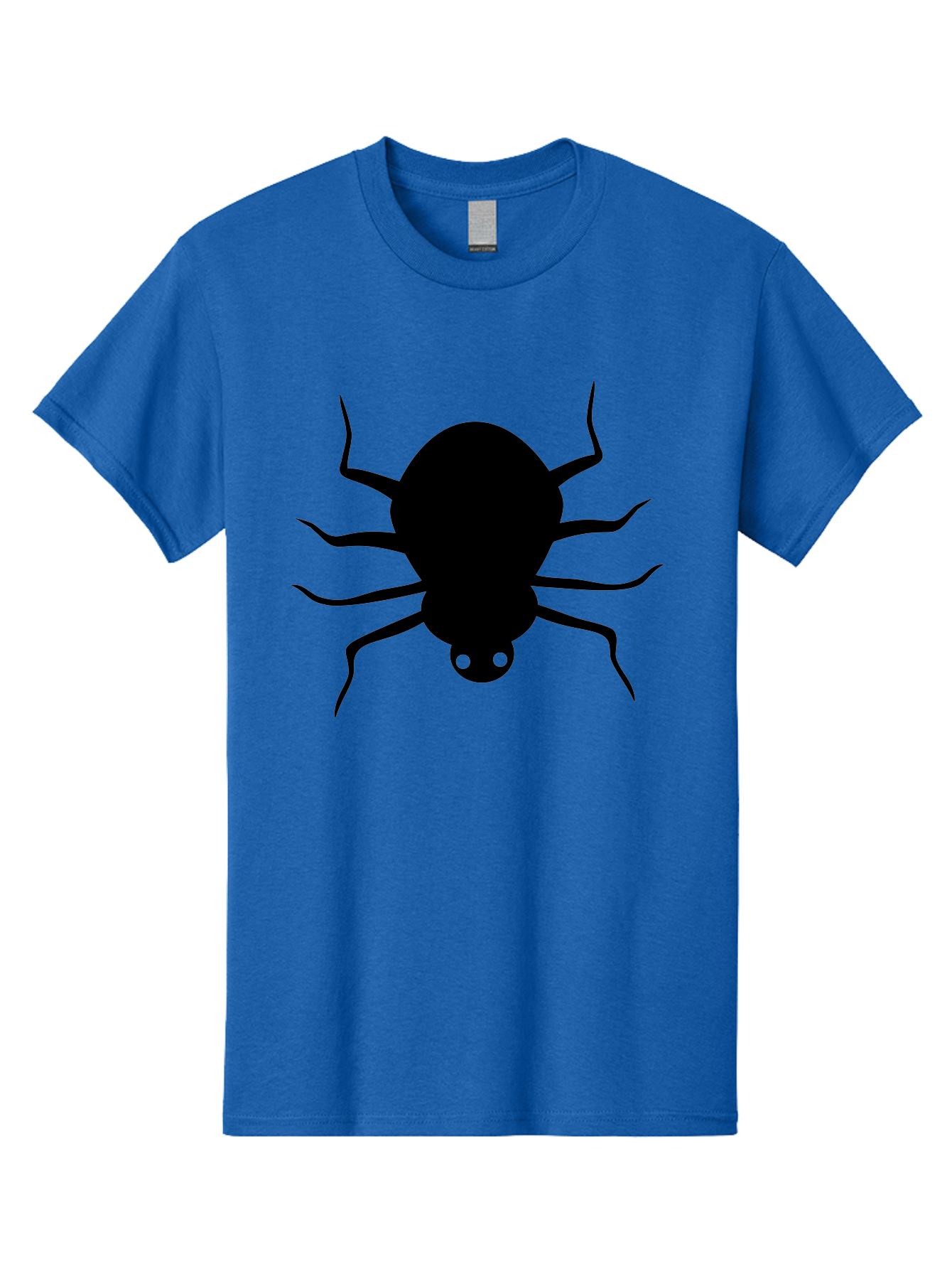 Spider-Silhouette Men'S Graphic Tee, 100% Cotton, Comfortable Casual Summer Wear, Machine Washable, Black Spider Silhouette, Spider Icon, Arachnid Symbol, Creepy Crawlers, Eight-Legged Creature, Menacing Silhouette, Simple Design, Aab234 25