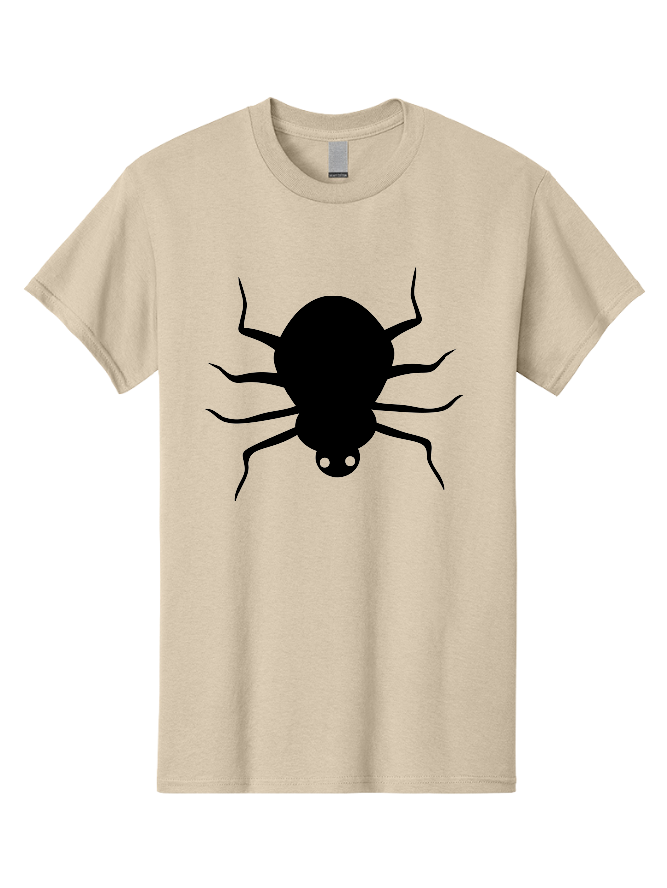 Spider-Silhouette Men'S Graphic Tee, 100% Cotton, Comfortable Casual Summer Wear, Machine Washable, Black Spider Silhouette, Spider Icon, Arachnid Symbol, Creepy Crawlers, Eight-Legged Creature, Menacing Silhouette, Simple Design, Aab234 27