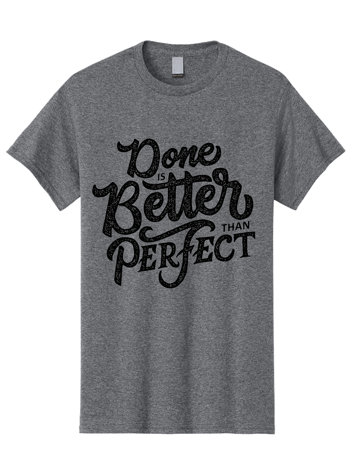 Done-Is-Better-Than-Perfect-1 Men'S Graphic Tee, 100% Cotton, Comfortable Casual Summer Wear, Machine Washable, Motivational Quote, Productivity, Task Completion, Perfectionism, Done Is Better, Self-Improvement, Productivity Tips, Aab245 9