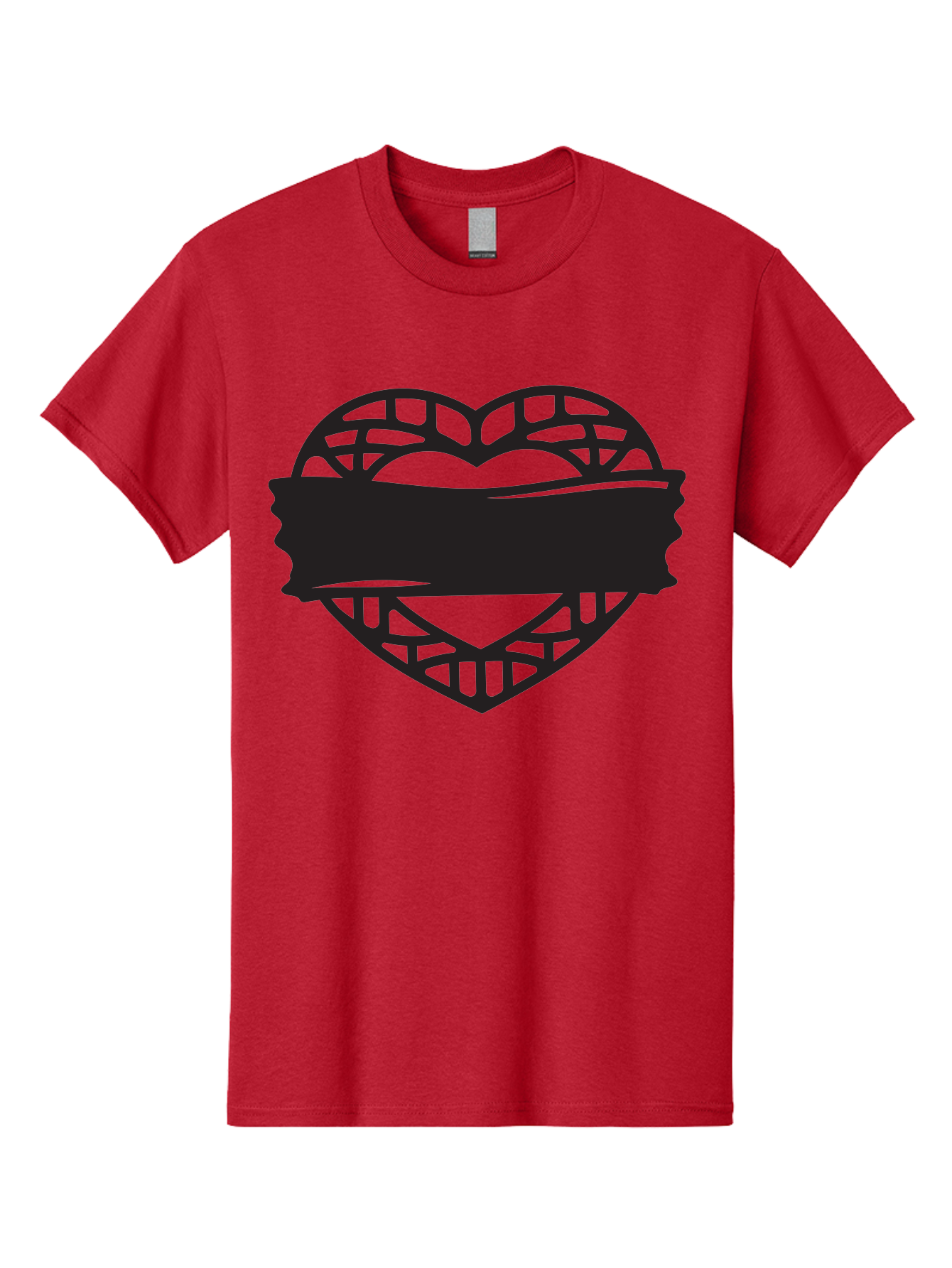 Heart-With-Duct-Tape Men'S Graphic Tee, 100% Cotton, Comfortable Casual Summer Wear, Machine Washable, Heart Shape, Intricate Design, Muzzled Heart, Love Symbol, Decorative Art, Symbolic Representation, Heart Pattern Aab281 15