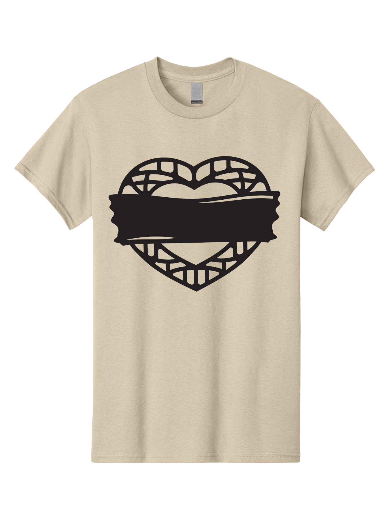 Heart-With-Duct-Tape Men'S Graphic Tee, 100% Cotton, Comfortable Casual Summer Wear, Machine Washable, Heart Shape, Intricate Design, Muzzled Heart, Love Symbol, Decorative Art, Symbolic Representation, Heart Pattern Aab281 5