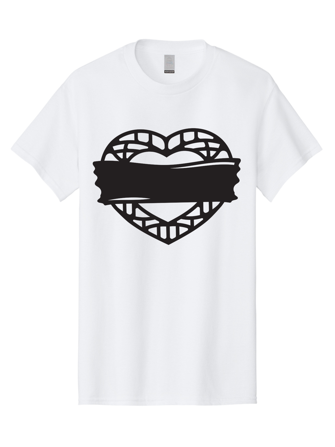 Heart-With-Duct-Tape Men'S Graphic Tee, 100% Cotton, Comfortable Casual Summer Wear, Machine Washable, Heart Shape, Intricate Design, Muzzled Heart, Love Symbol, Decorative Art, Symbolic Representation, Heart Pattern Aab281 11