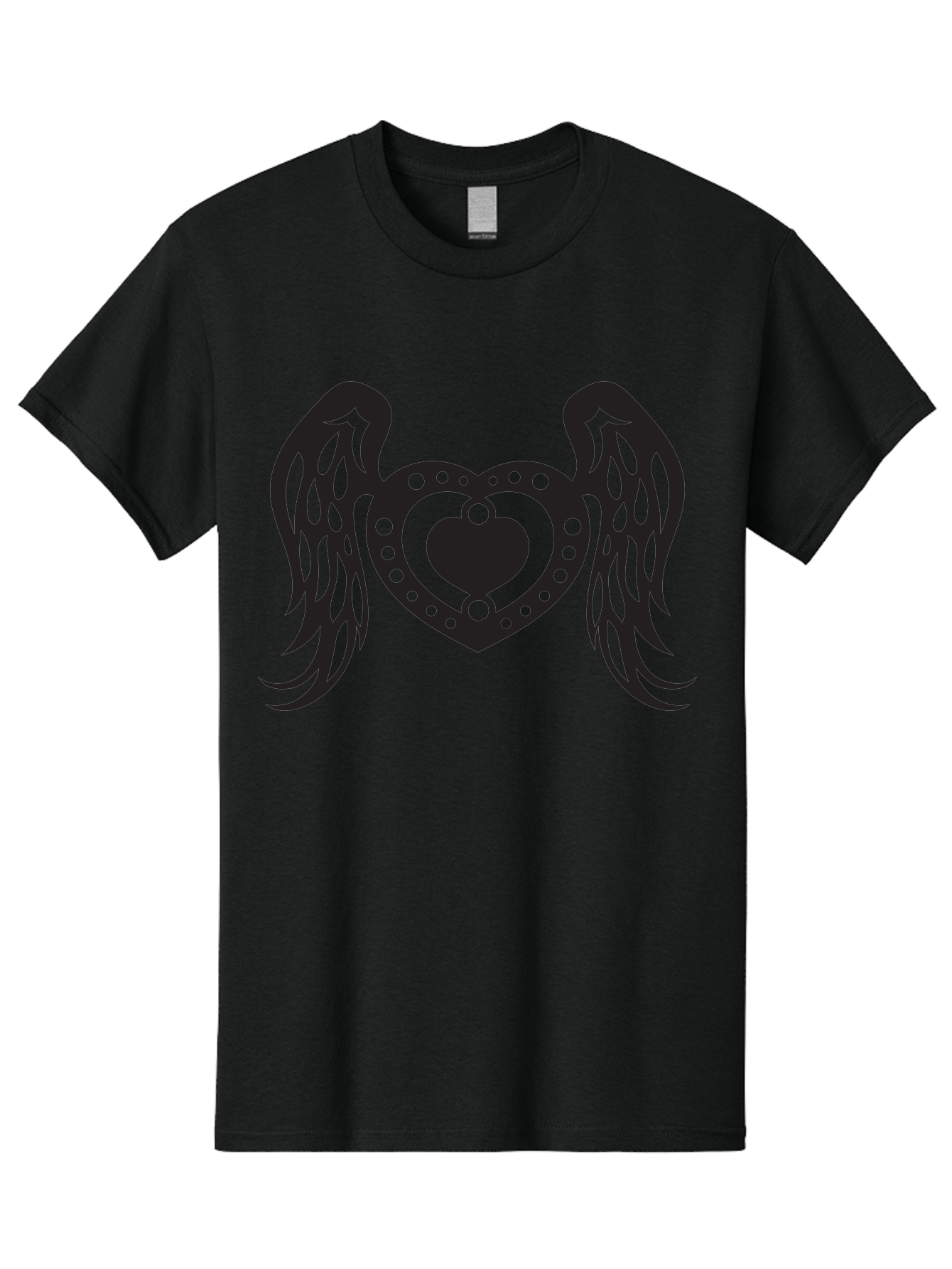 Heart-With-Wings Men'S Graphic Tee, 100% Cotton, Comfortable Casual Summer Wear, Machine Washable, Heart With Wings, Decorative Heart Design, Symbolic Heart Art, Winged Heart Illustration, Love Symbol, Heart Icon, Angel Wings, Aab287 21
