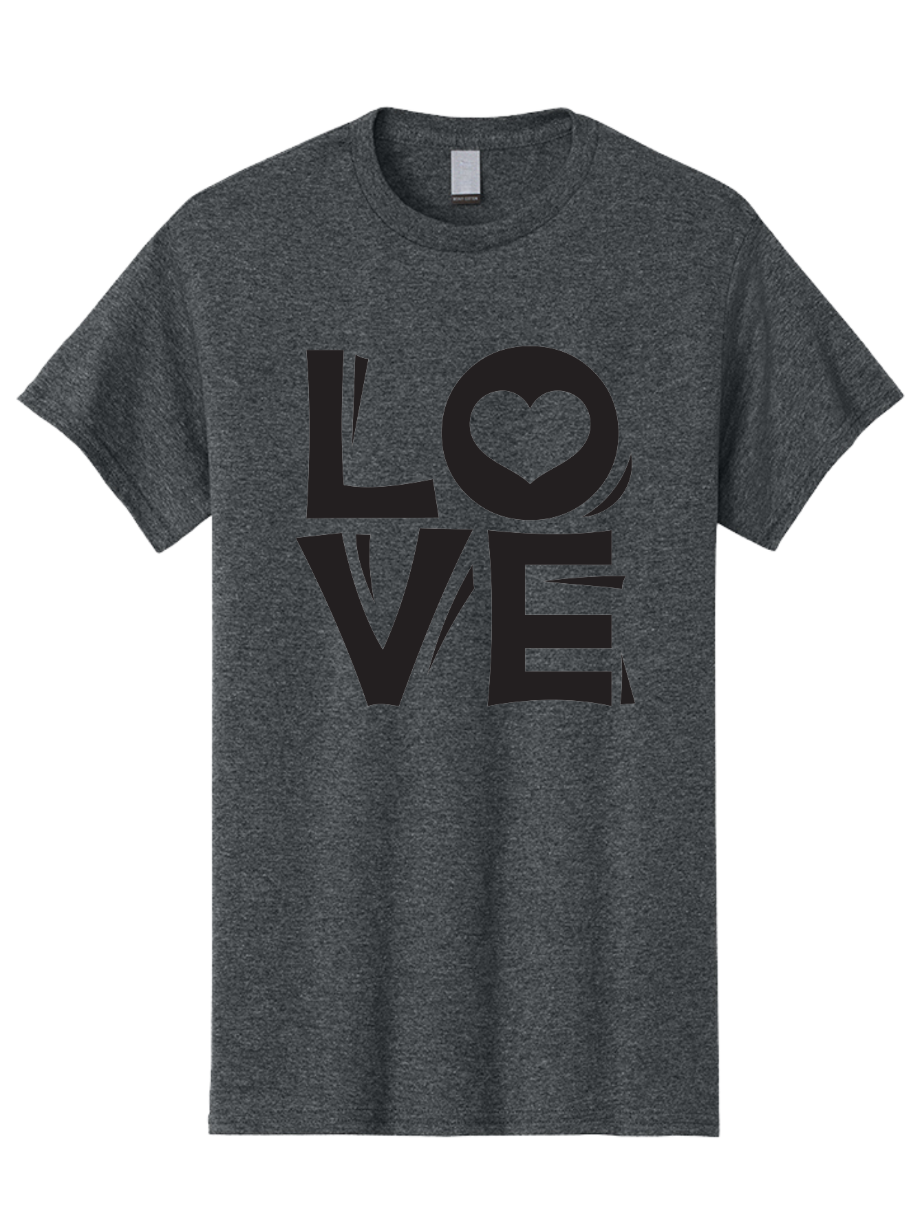 Love-1 Men'S Graphic Tee, 100% Cotton, Comfortable Casual Summer Wear, Machine Washable, Love Typography, Heart Symbol, Black Lettering, Bold Font, Quirky Design, Love Message, Abstract Art, Modern Style Aab289 29