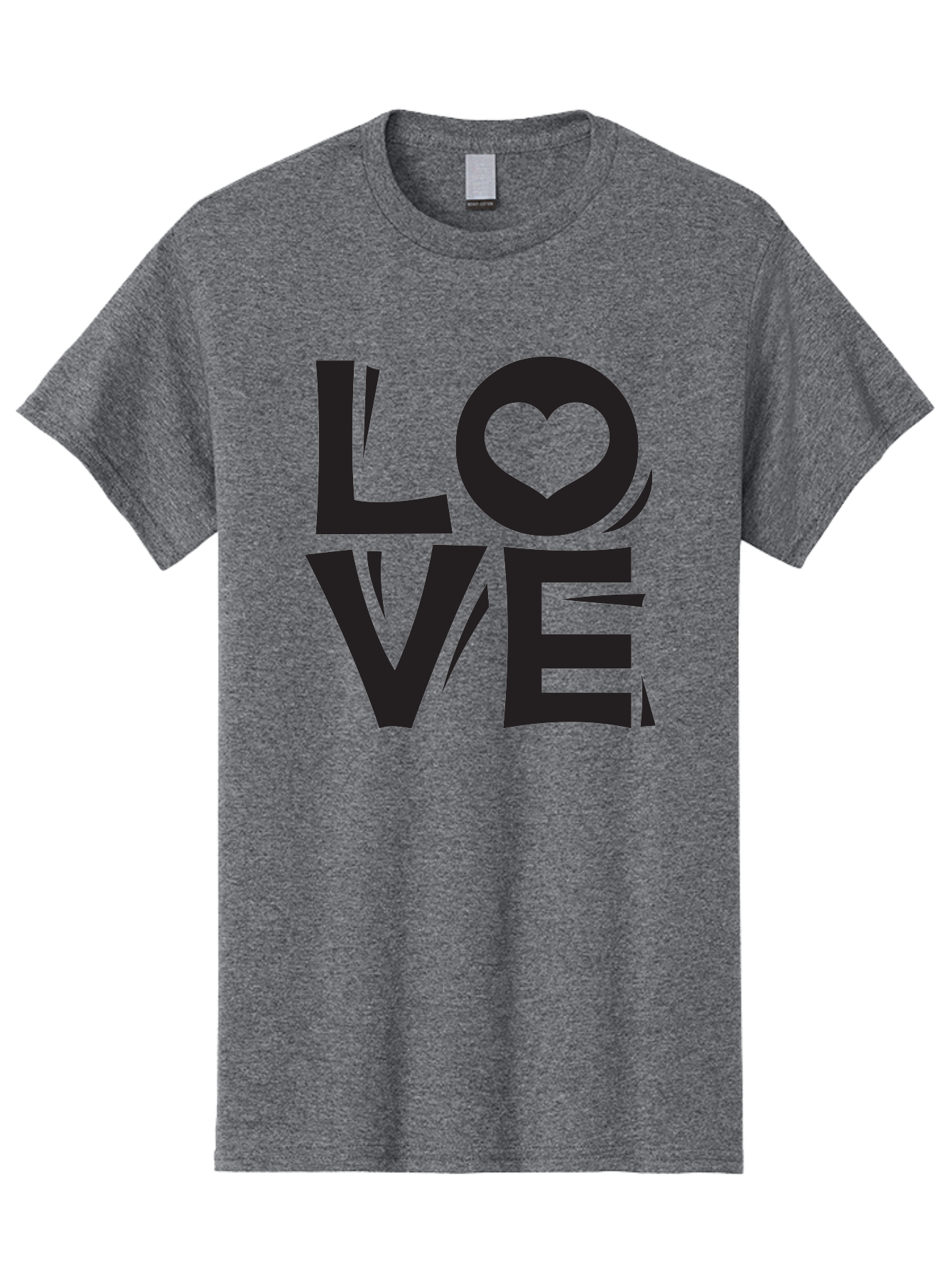 Love-1 Men'S Graphic Tee, 100% Cotton, Comfortable Casual Summer Wear, Machine Washable, Love Typography, Heart Symbol, Black Lettering, Bold Font, Quirky Design, Love Message, Abstract Art, Modern Style Aab289 13