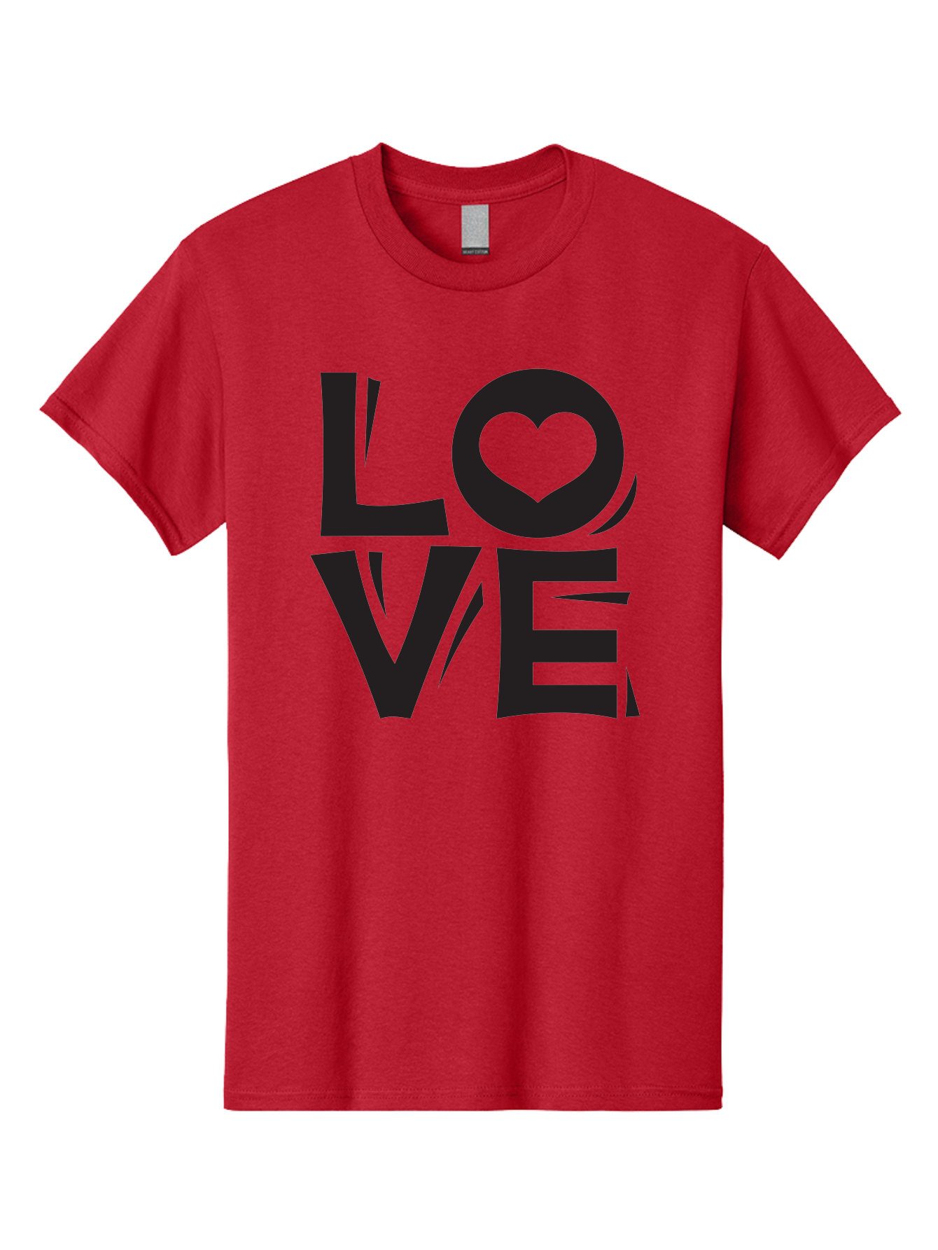 Love-1 Men'S Graphic Tee, 100% Cotton, Comfortable Casual Summer Wear, Machine Washable, Love Typography, Heart Symbol, Black Lettering, Bold Font, Quirky Design, Love Message, Abstract Art, Modern Style Aab289 25