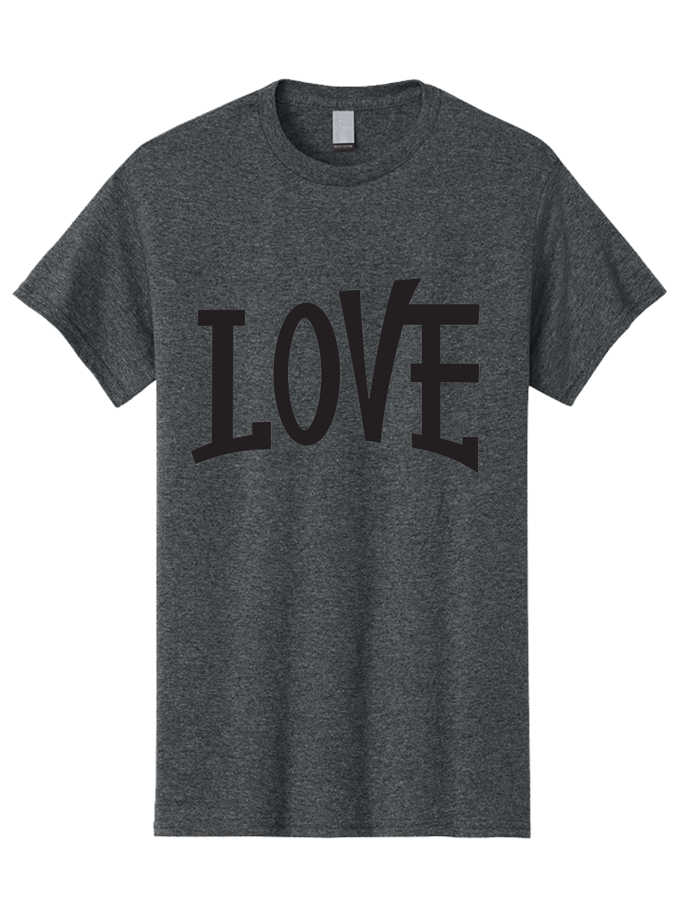 Love-2 Men'S Graphic Tee, 100% Cotton, Comfortable Casual Summer Wear, Machine Washable, Love Typography, Black Font, Bold Letters, Emotional Words, Heartfelt Expression, Love Quote, Typographic Art Aab290 3