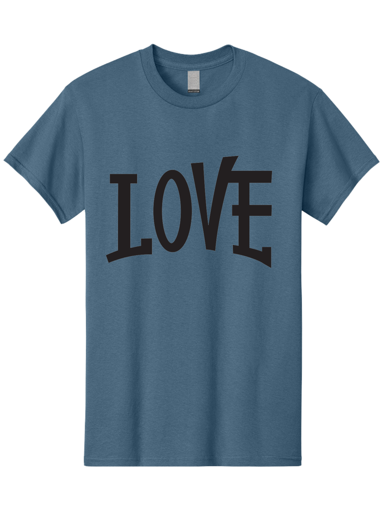 Love-2 Men'S Graphic Tee, 100% Cotton, Comfortable Casual Summer Wear, Machine Washable, Love Typography, Black Font, Bold Letters, Emotional Words, Heartfelt Expression, Love Quote, Typographic Art Aab290 5
