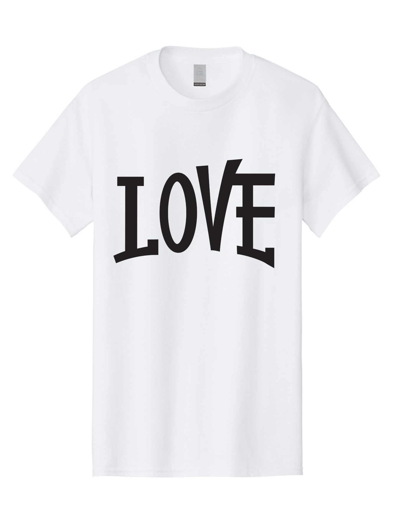 Love-2 Men'S Graphic Tee, 100% Cotton, Comfortable Casual Summer Wear, Machine Washable, Love Typography, Black Font, Bold Letters, Emotional Words, Heartfelt Expression, Love Quote, Typographic Art Aab290 15