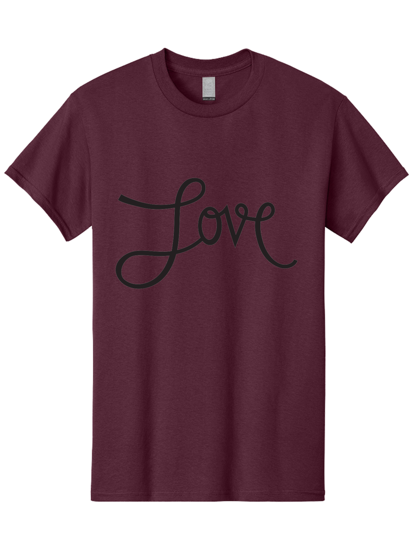 Love Men'S Graphic Tee, 100% Cotton, Comfortable Casual Summer Wear, Machine Washable, Love Typography, Cursive Font, Black Text, Romantic Quote, Affectionate Message, Heartwarming Phrase, Elegant Script Aab294 9