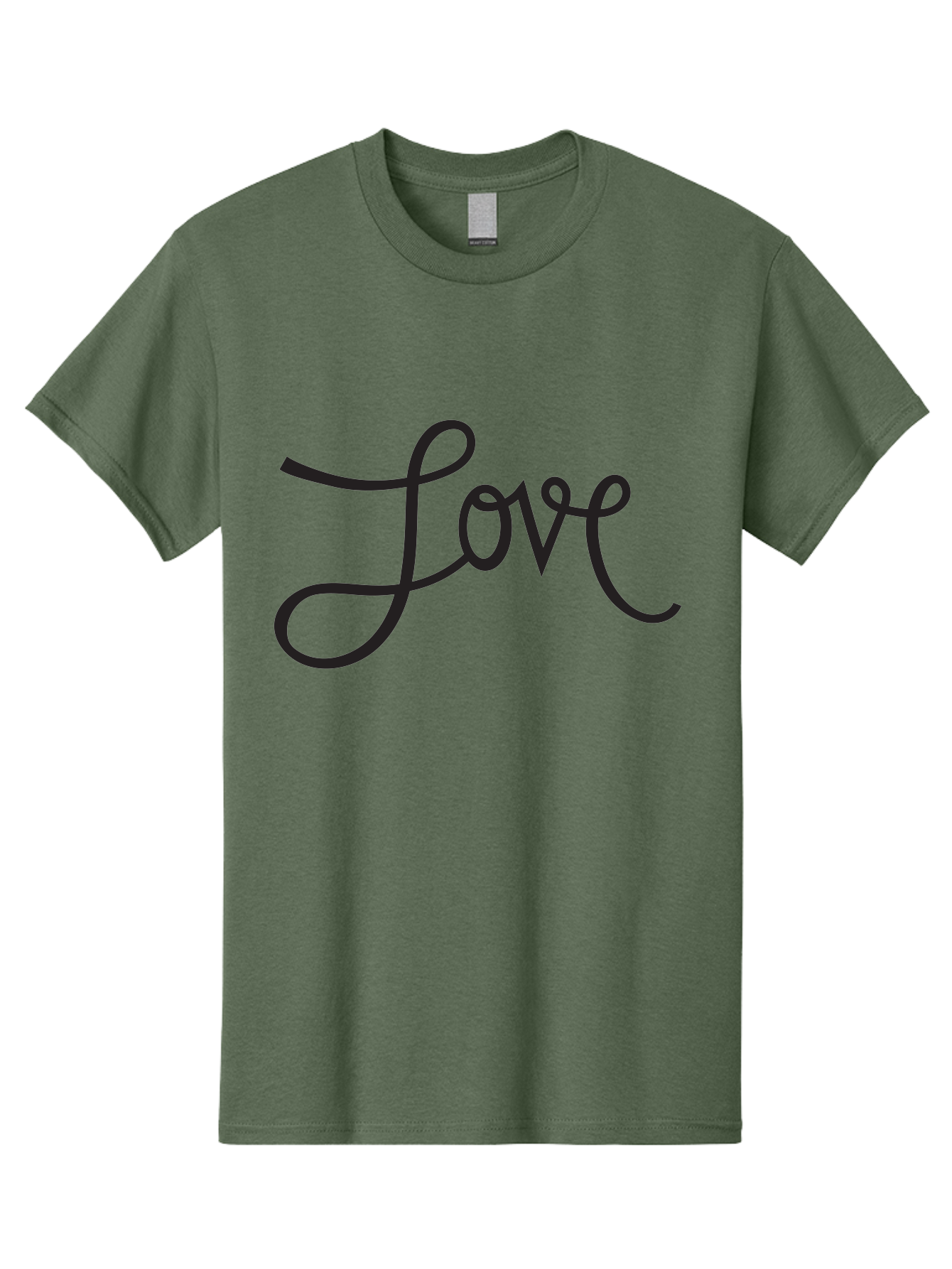 Love Men'S Graphic Tee, 100% Cotton, Comfortable Casual Summer Wear, Machine Washable, Love Typography, Cursive Font, Black Text, Romantic Quote, Affectionate Message, Heartwarming Phrase, Elegant Script Aab294 25