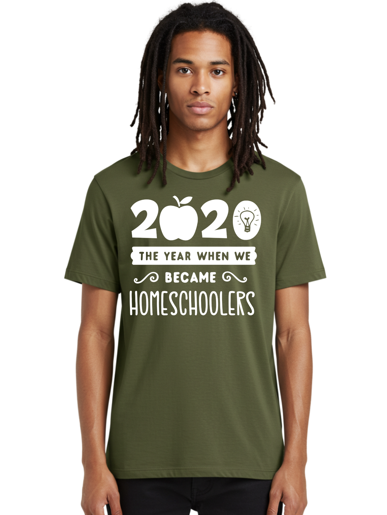 2020-The-Year-When-We-Became-Homeschoolers-1 Men'S Graphic Tee, 100% Cotton, Comfortable Casual Summer Wear, Machine Washable, Homeschooling, Online Learning, Covid-19, 2020, Education, Homeschoolers, Alternative Schooling, Home Education, Aab309 4