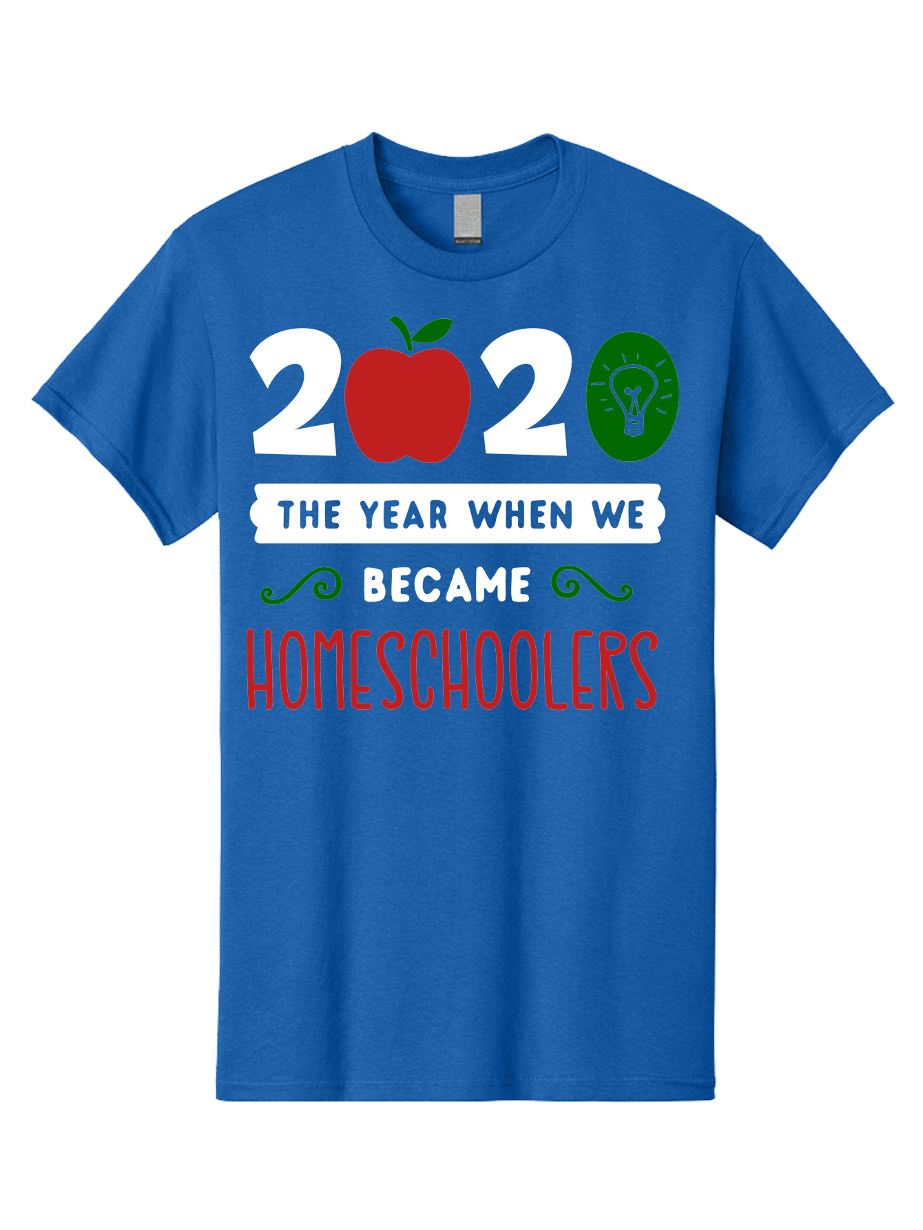 2020-The-Year-When-We-Became-Homeschoolers-2 Men'S Graphic Tee, 100% Cotton, Comfortable Casual Summer Wear, Machine Washable, Homeschooling, 2020, Year Of Change, Education, Learning At Home, Homeschoolers, New Normal, Covid-19 Impact, Aab310 5