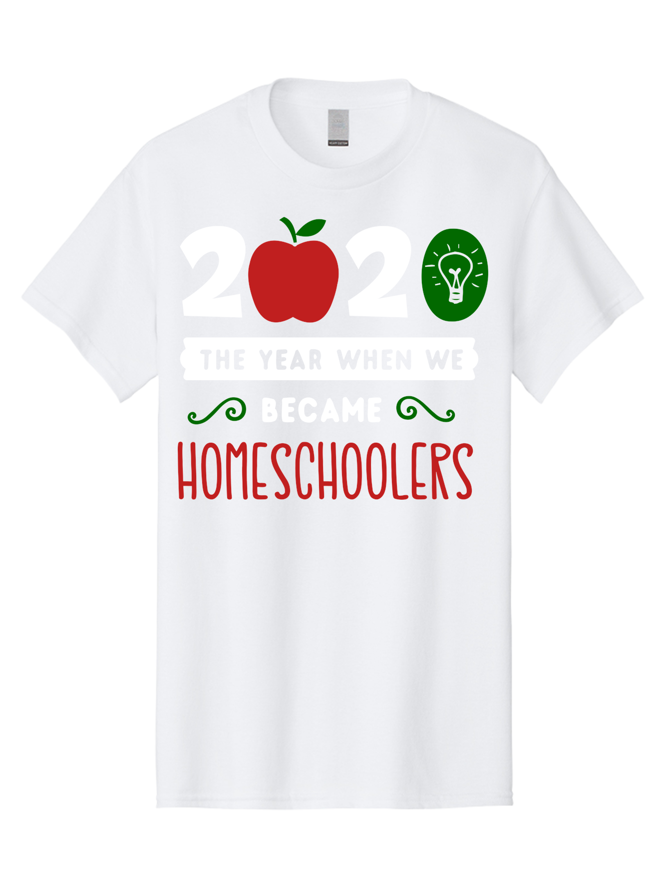 2020-The-Year-When-We-Became-Homeschoolers-2 Men'S Graphic Tee, 100% Cotton, Comfortable Casual Summer Wear, Machine Washable, Homeschooling, 2020, Year Of Change, Education, Learning At Home, Homeschoolers, New Normal, Covid-19 Impact, Aab310 3