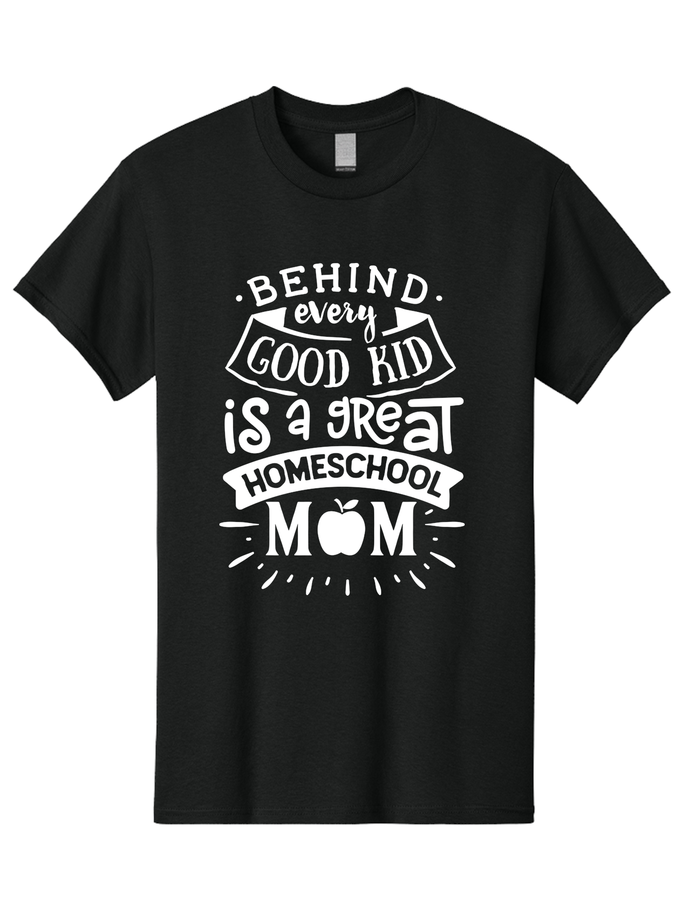 Behind-Every-Good-Kid-1 Men'S Graphic Tee, 100% Cotton, Comfortable Casual Summer Wear, Machine Washable, Homeschool Mom Appreciation, Proud Parent, Education Support, Homeschooling Journey, Dedicated Mother, Behind Every Good Kid Aab313 3
