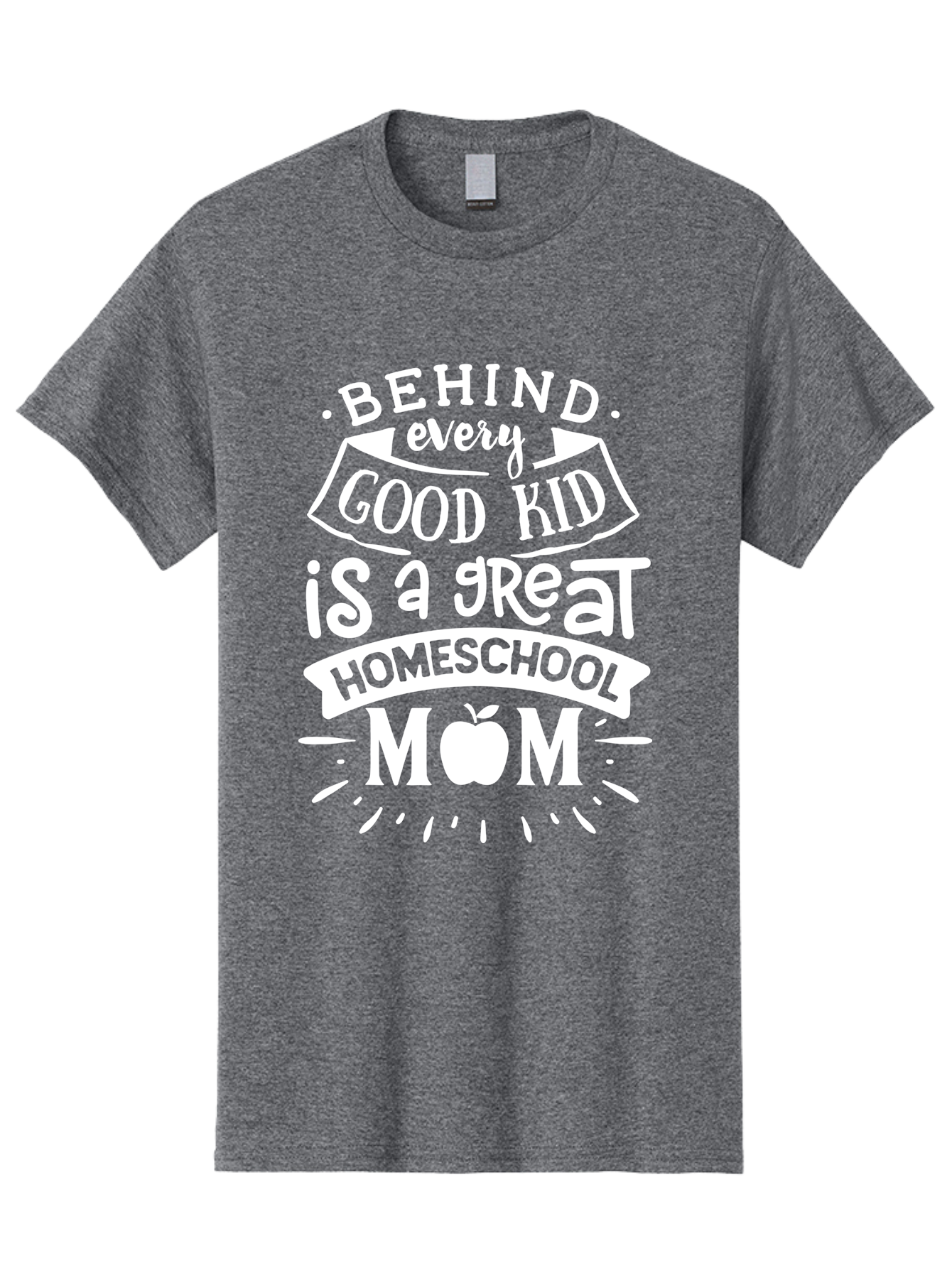 Behind-Every-Good-Kid-1 Men'S Graphic Tee, 100% Cotton, Comfortable Casual Summer Wear, Machine Washable, Homeschool Mom Appreciation, Proud Parent, Education Support, Homeschooling Journey, Dedicated Mother, Behind Every Good Kid Aab313 15