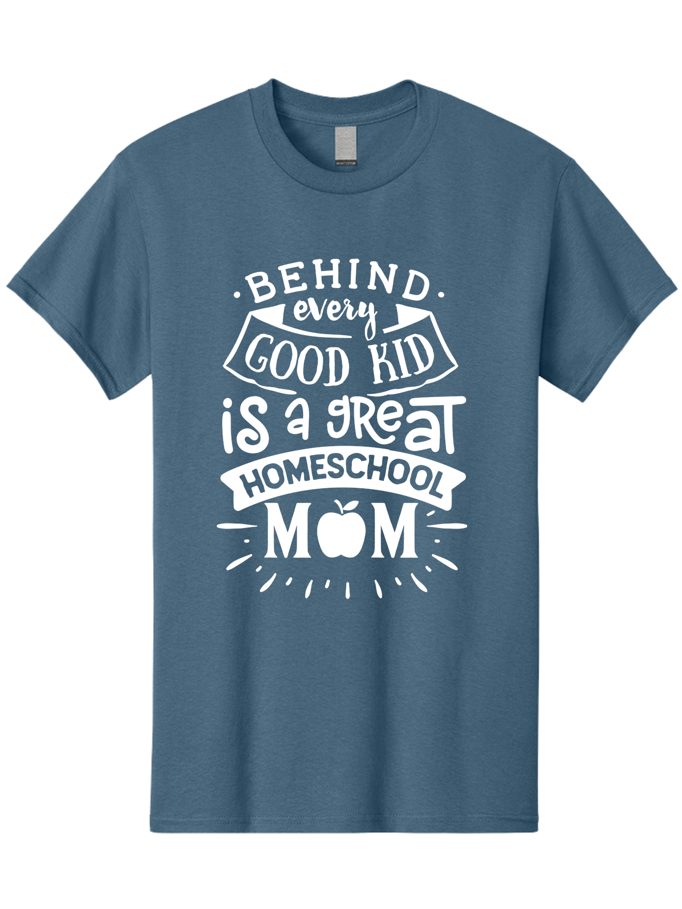 Behind-Every-Good-Kid-1 Men'S Graphic Tee, 100% Cotton, Comfortable Casual Summer Wear, Machine Washable, Homeschool Mom Appreciation, Proud Parent, Education Support, Homeschooling Journey, Dedicated Mother, Behind Every Good Kid Aab313 27