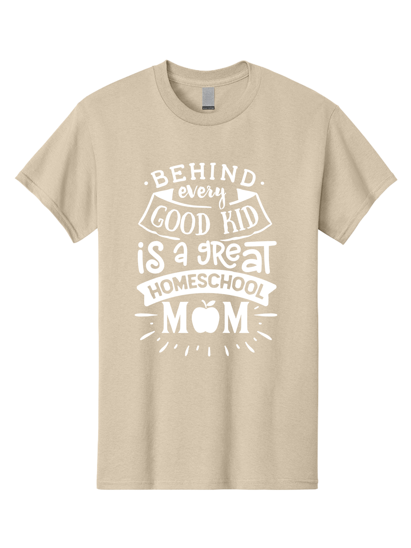 Behind-Every-Good-Kid-1 Men'S Graphic Tee, 100% Cotton, Comfortable Casual Summer Wear, Machine Washable, Homeschool Mom Appreciation, Proud Parent, Education Support, Homeschooling Journey, Dedicated Mother, Behind Every Good Kid Aab313 25
