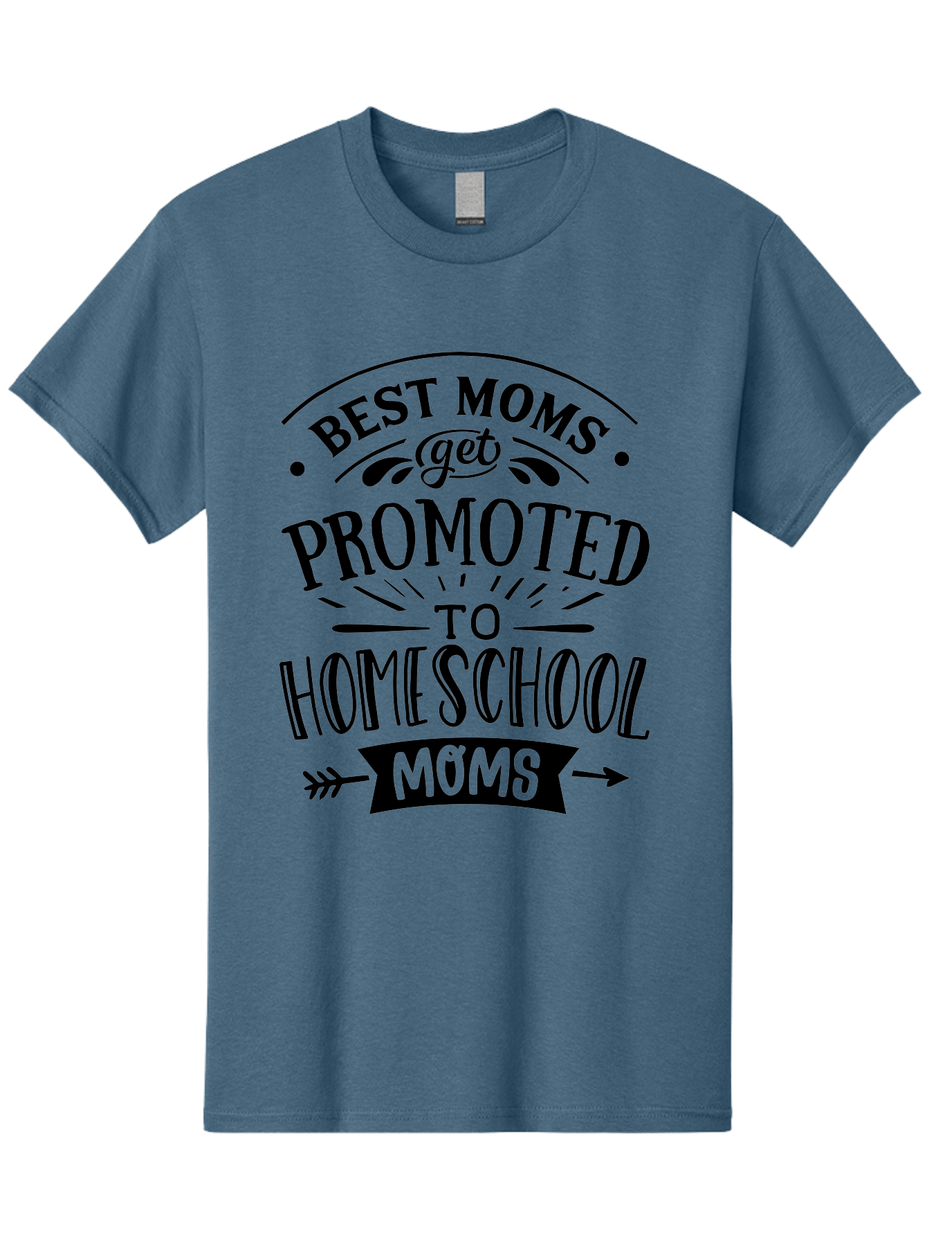 Best-Moms-Get-Promoted-To-Homeschool-Moms-1 Men'S Graphic Tee, 100% Cotton, Comfortable Casual Summer Wear, Machine Washable, Homeschool Mom, Best Mom, Parenting Humor, Educational Mom, Homeschooling Mom, Mother'S Day Gift, Mom'S Promotion, Aab320 7